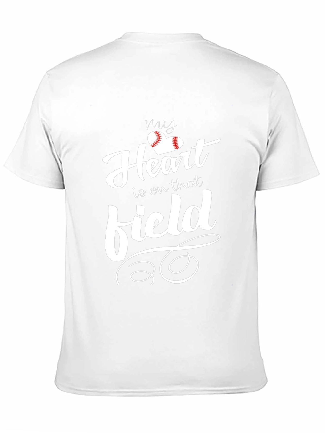 Baseball Heart T-Shirt for Sports Fans