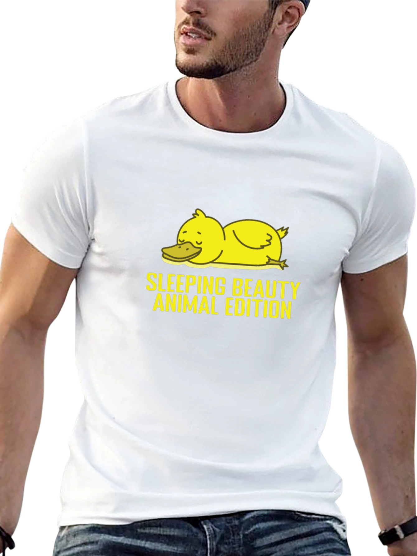 Sleeping Beauty Duck T-Shirt Animal Edition