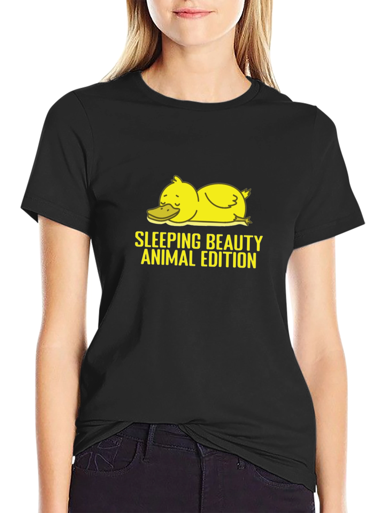 Sleeping Beauty Duck T-Shirt Animal Edition