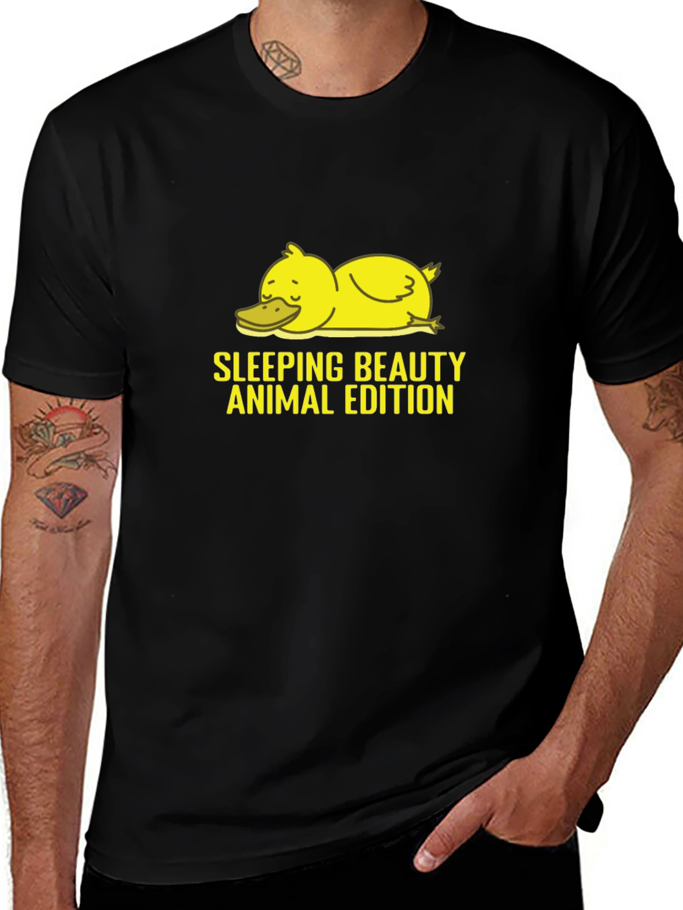 Sleeping Beauty Duck T-Shirt Animal Edition