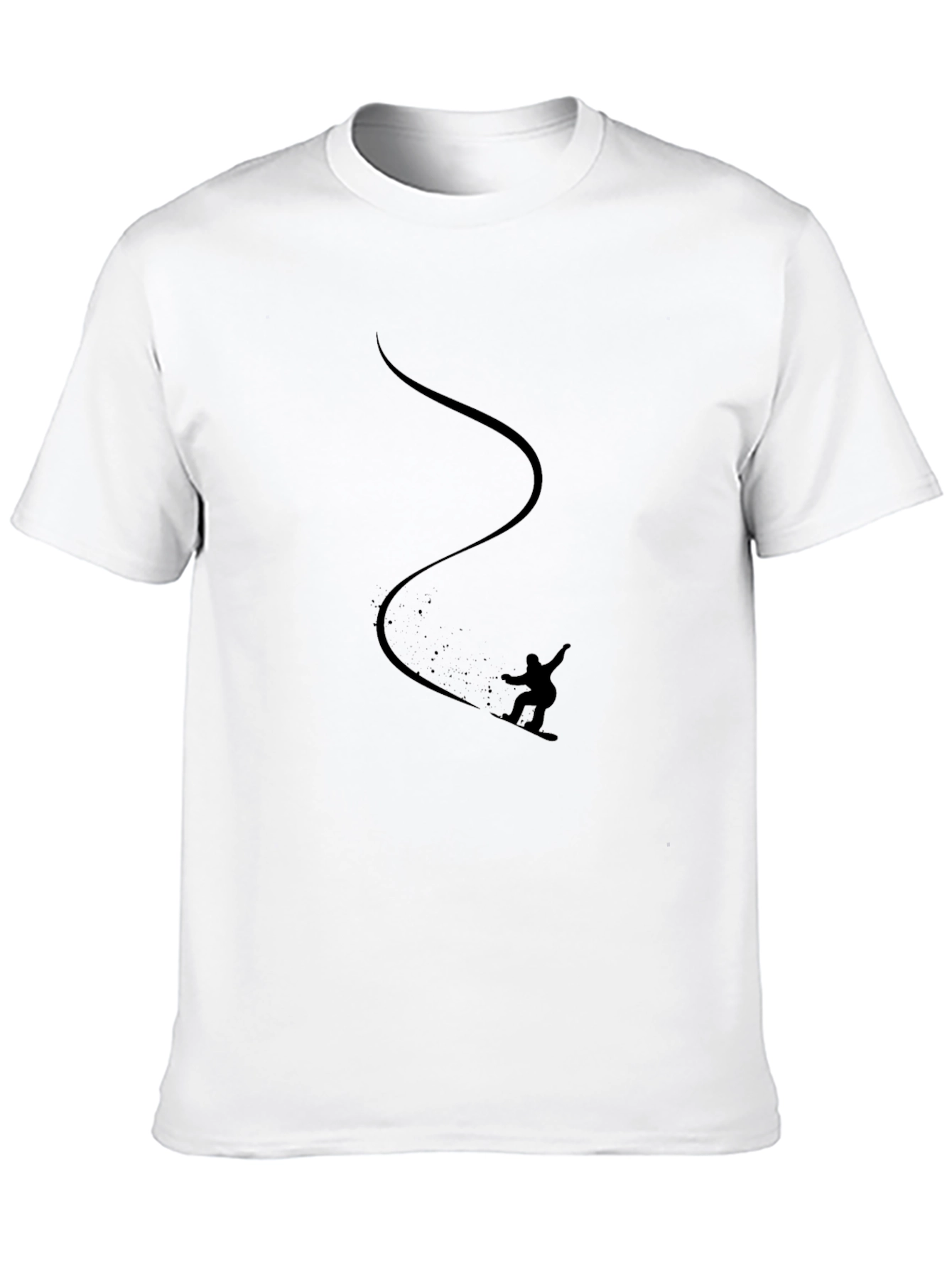 Black Snowboarder Tee - Adventure Ready Style