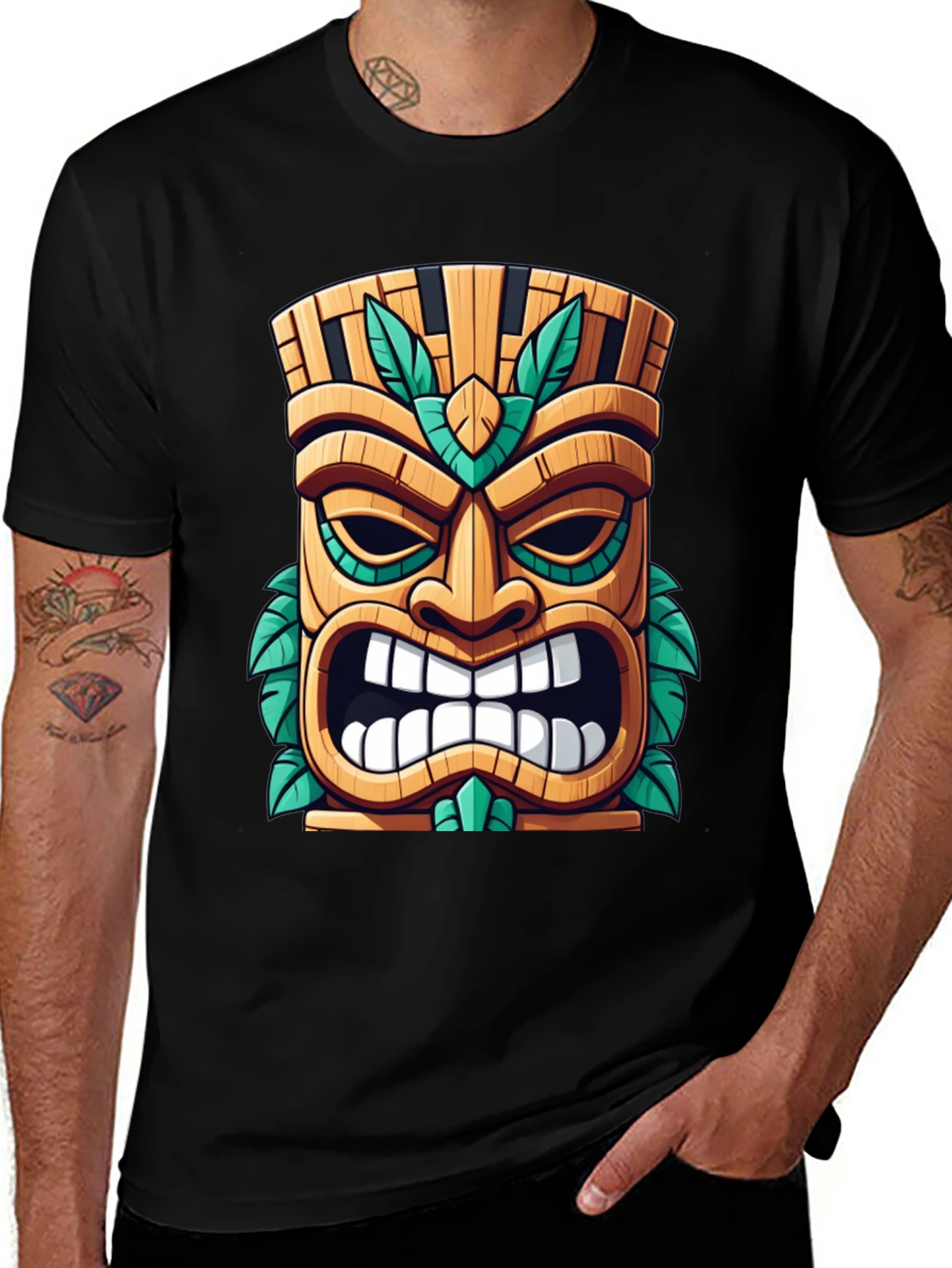 Tiki Mask Graphic Tee