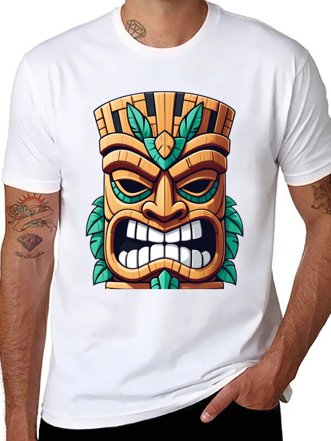 Tiki Mask Graphic Tee