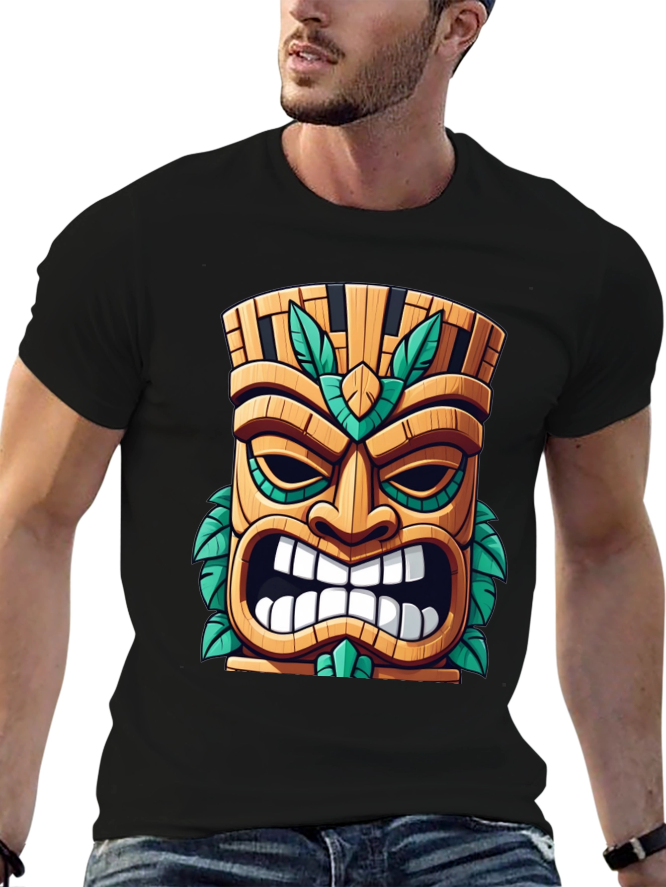 Tiki Mask Graphic Tee