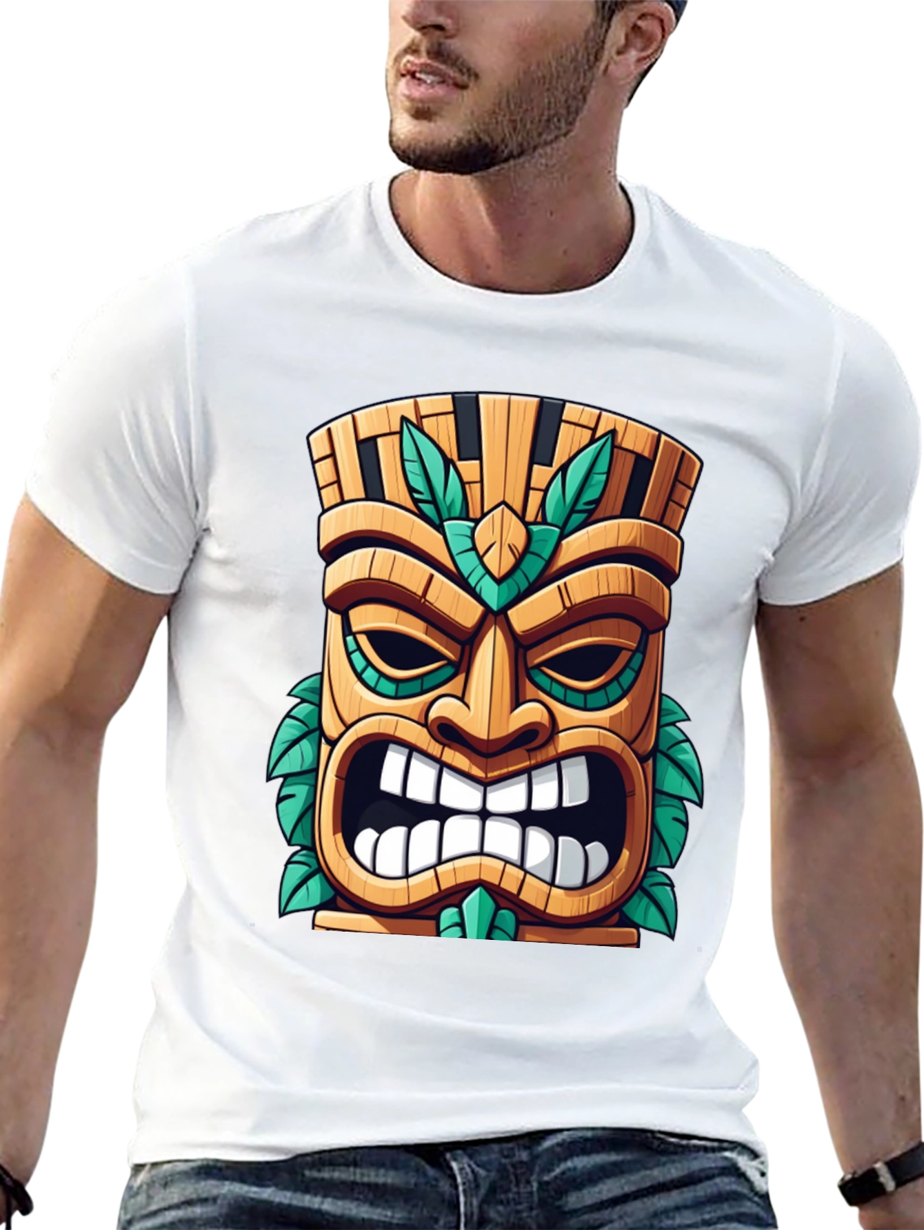 Tiki Mask Graphic Tee