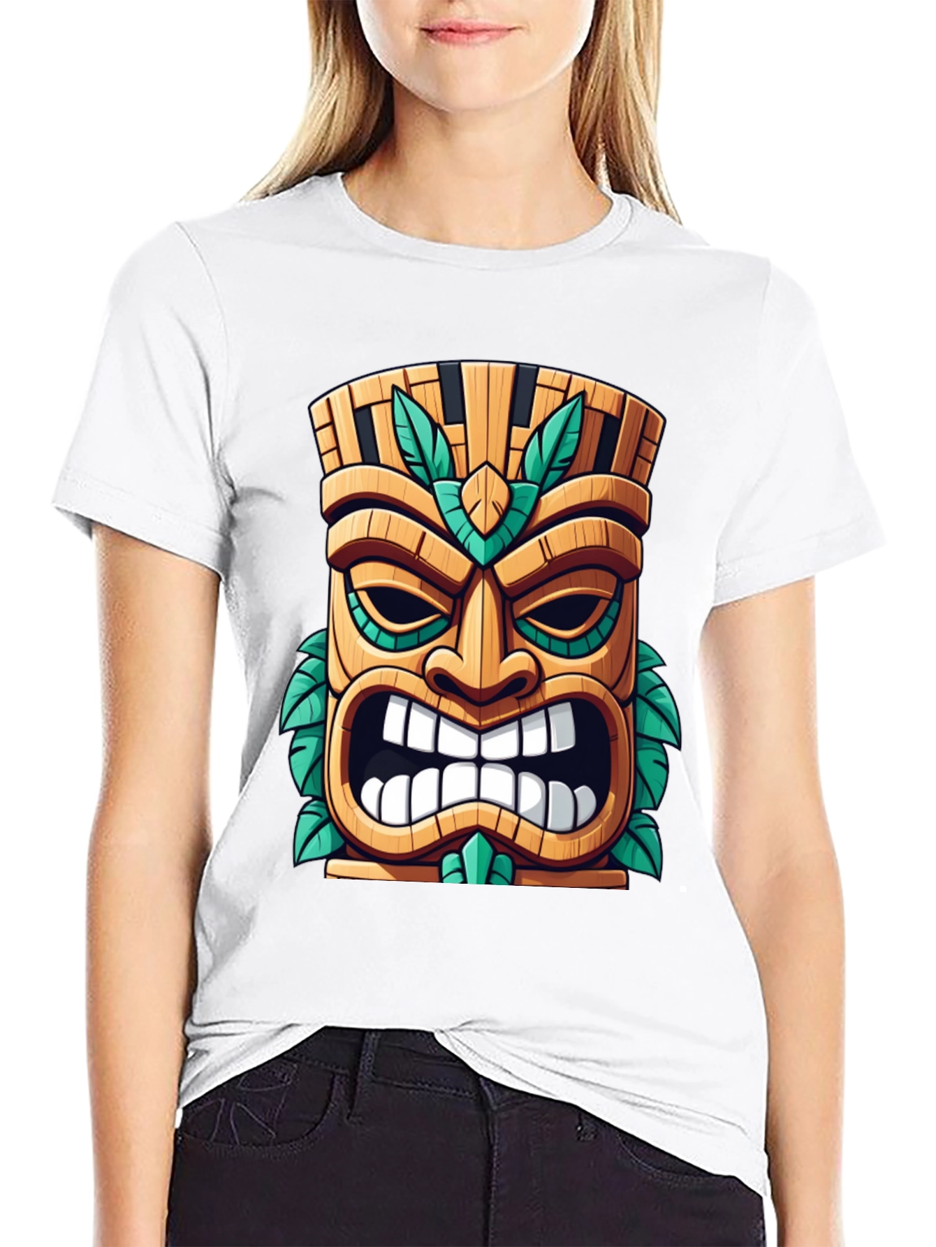 Tiki Mask Graphic Tee