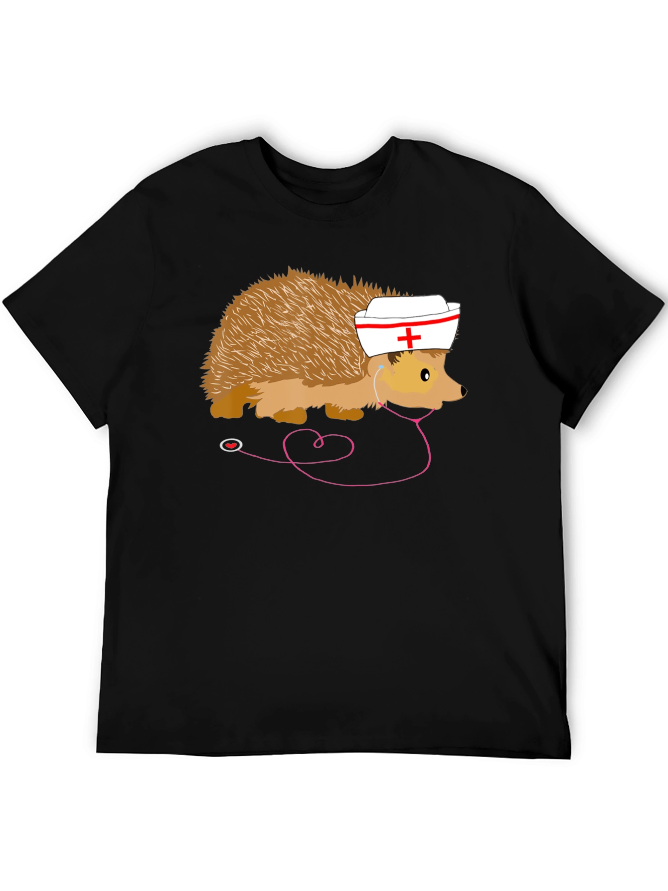Nurse Hedgehog T-Shirt Funny Medical Staff Tee