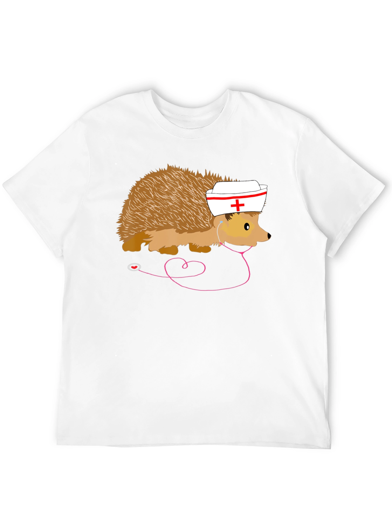 Nurse Hedgehog T-Shirt Funny Medical Staff Tee