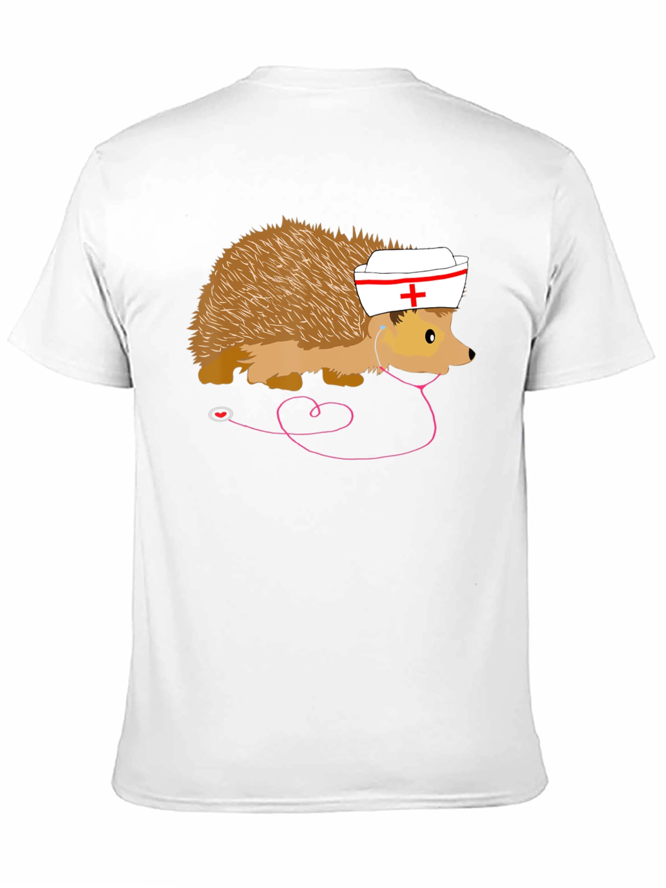 Nurse Hedgehog T-Shirt Funny Medical Staff Tee