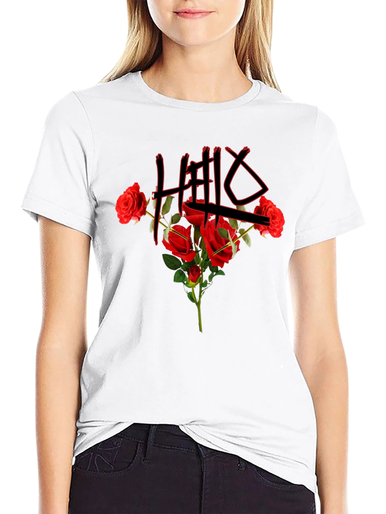 Floral Graphic Tee - HELLX
