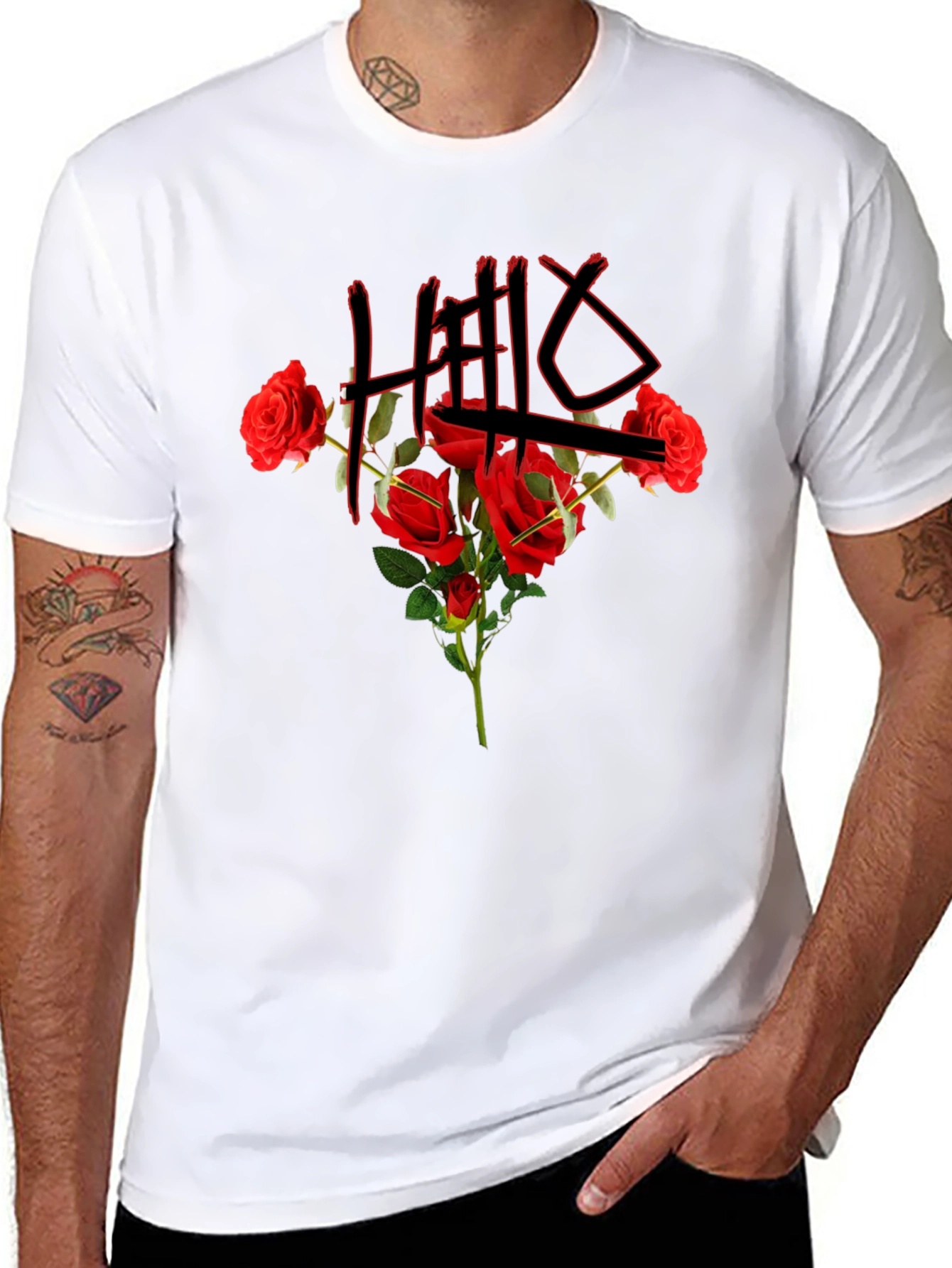 Floral Graphic Tee - HELLX
