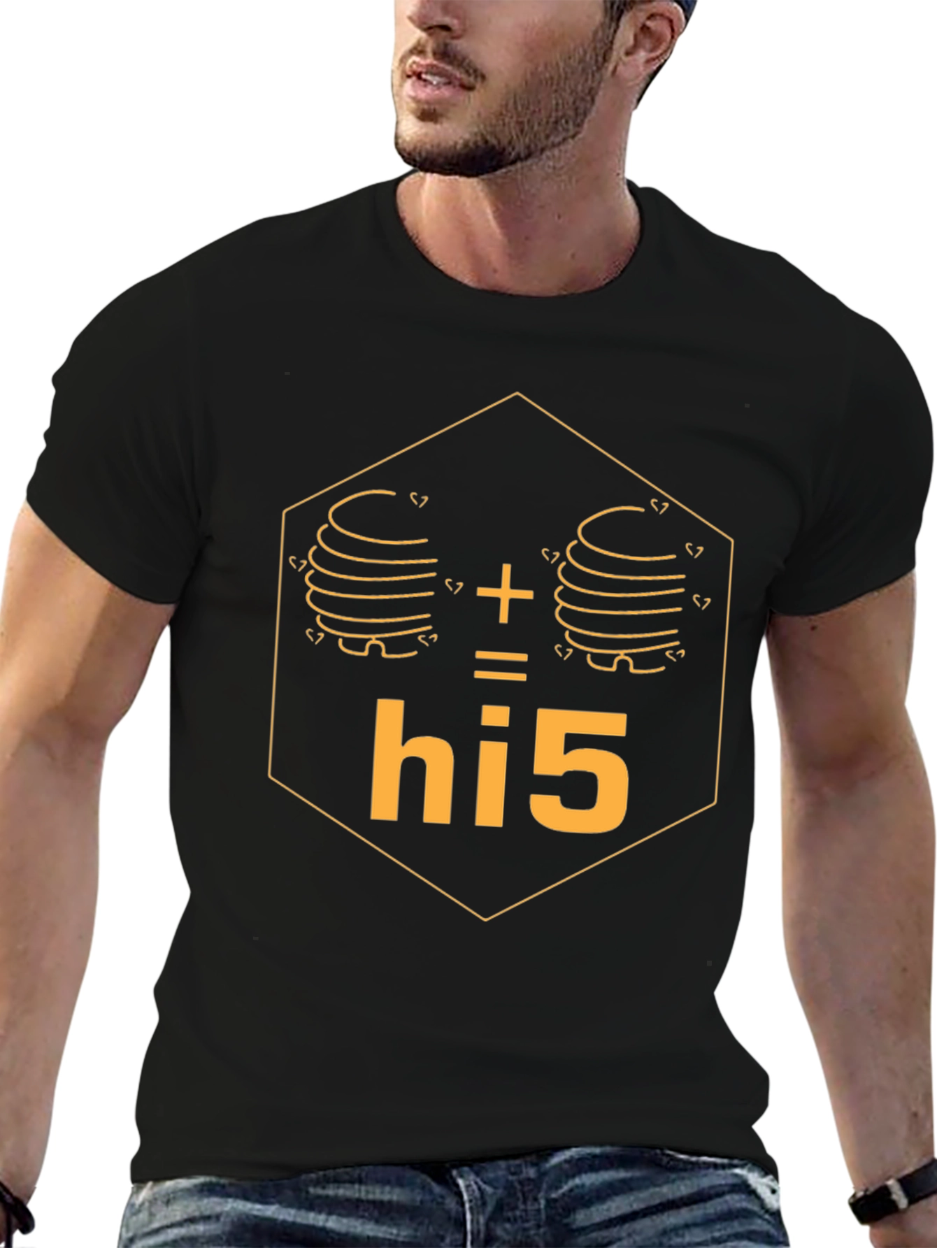 Funny Hi5 T-Shirt - Stack Overflow Programmer Humor