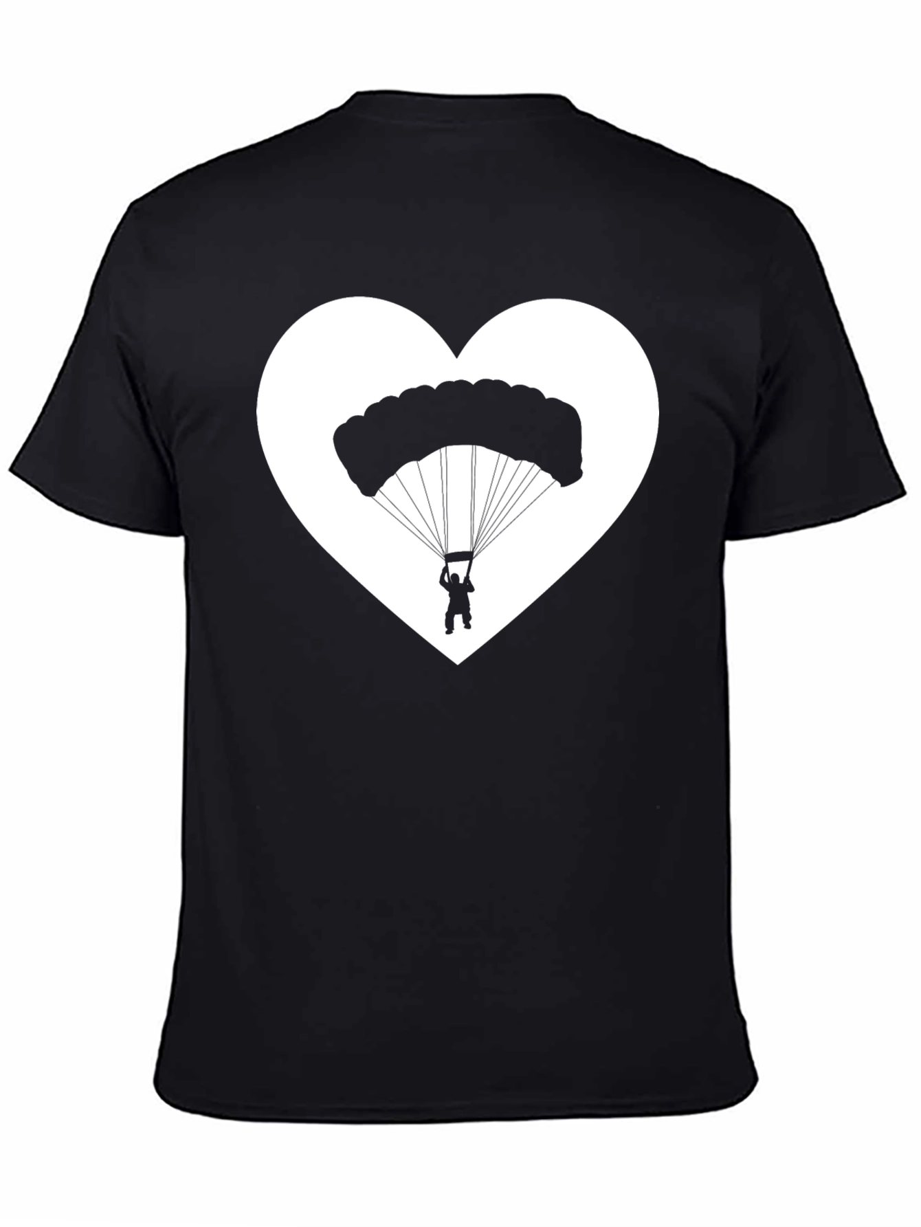 Parachuting Heart Graphic T-Shirt