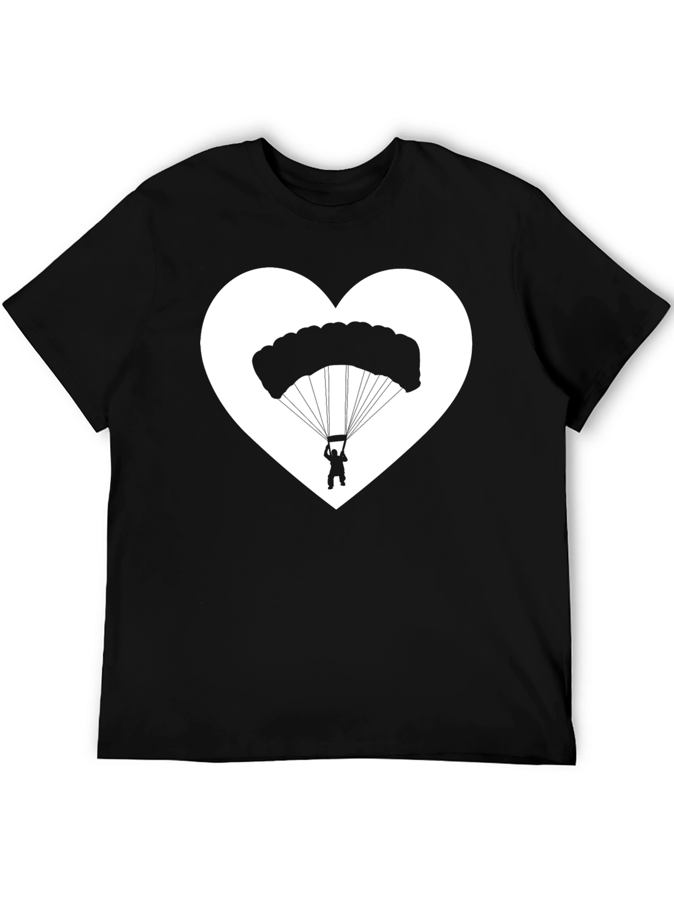 Parachuting Heart Graphic T-Shirt