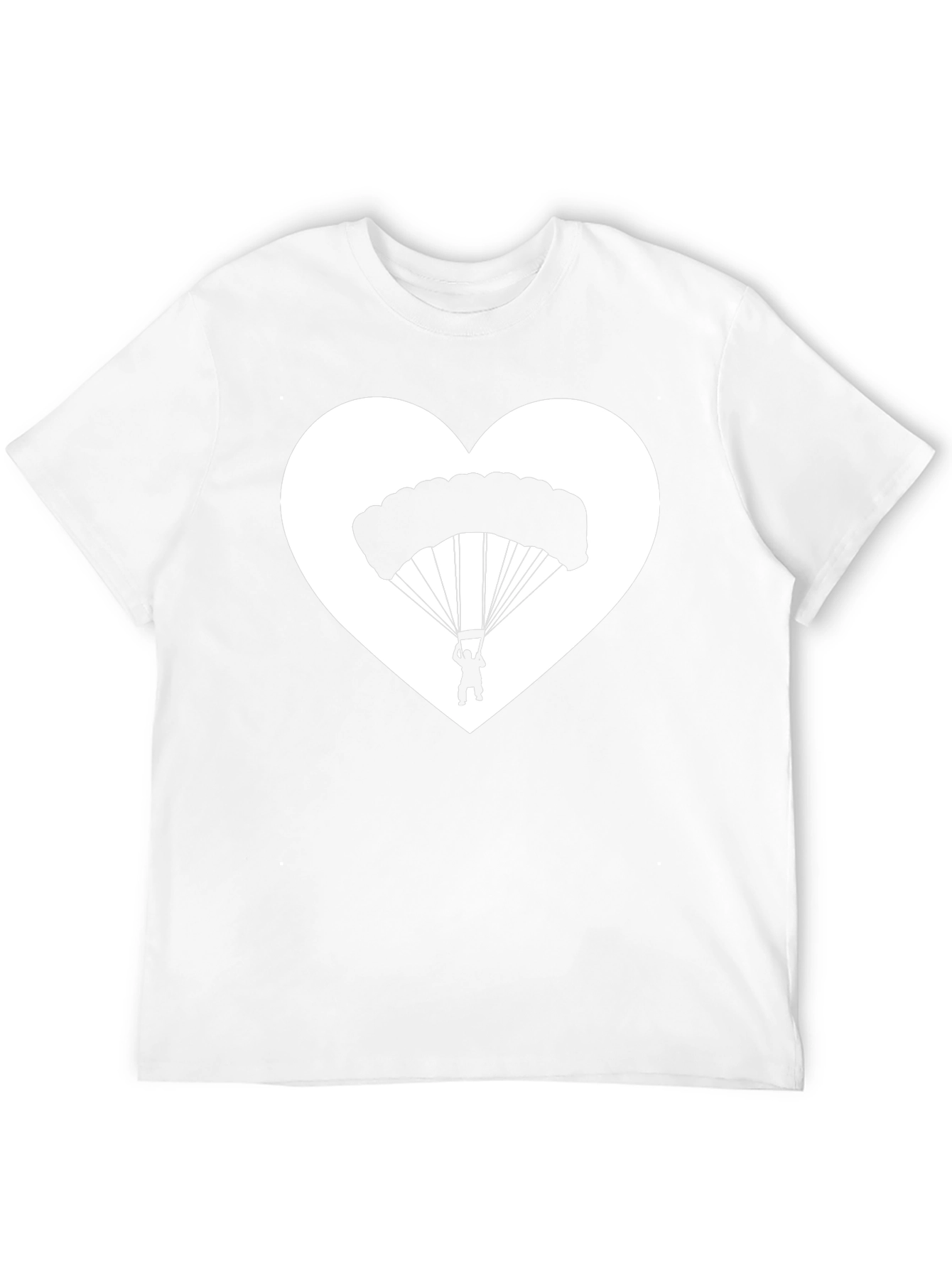 Parachuting Heart Graphic T-Shirt