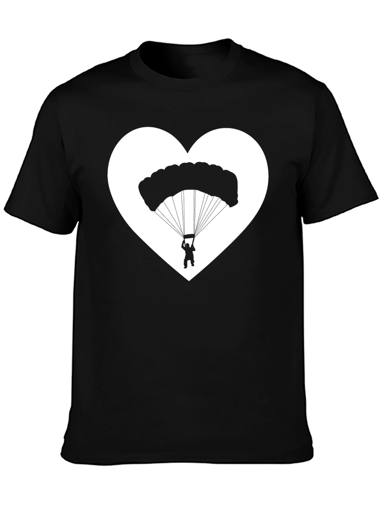 Parachuting Heart Graphic T-Shirt
