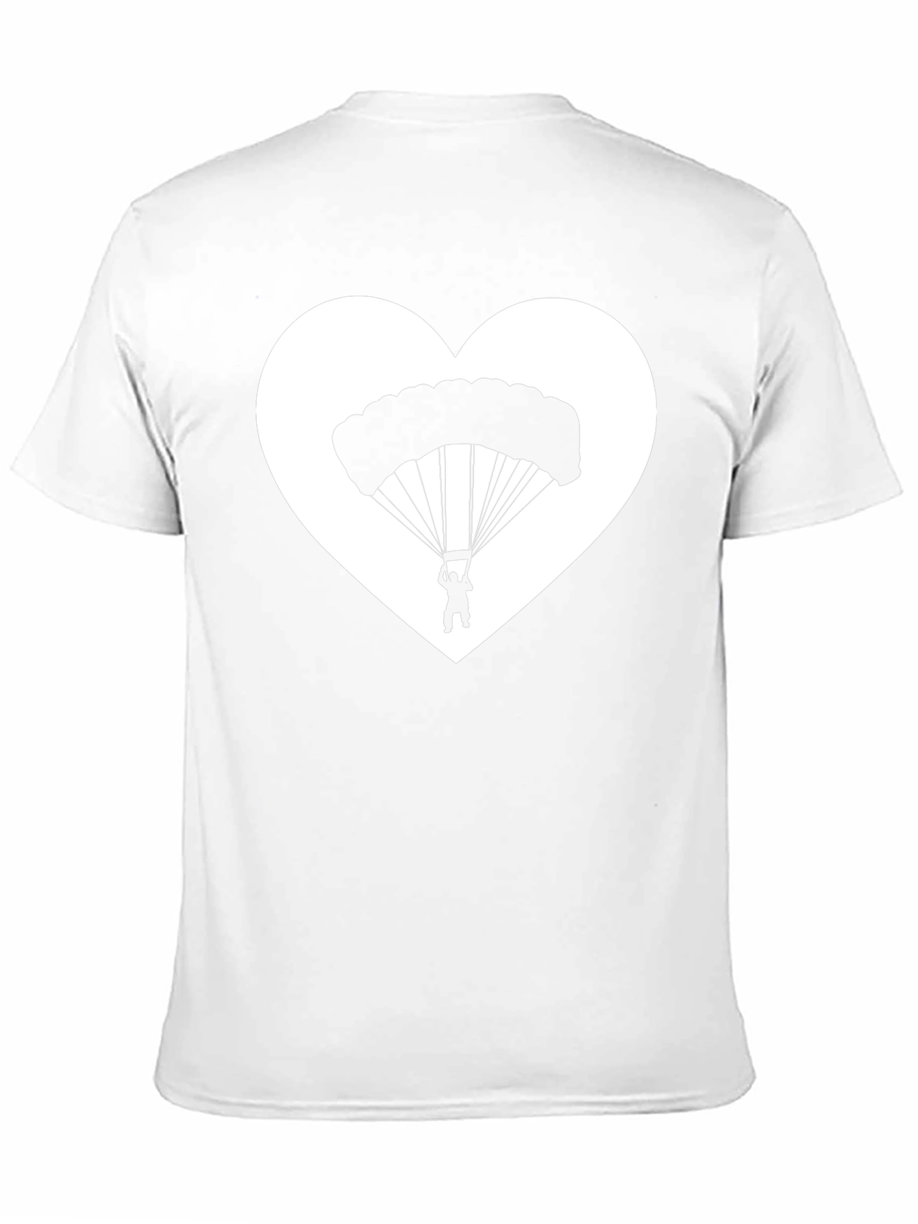 Parachuting Heart Graphic T-Shirt