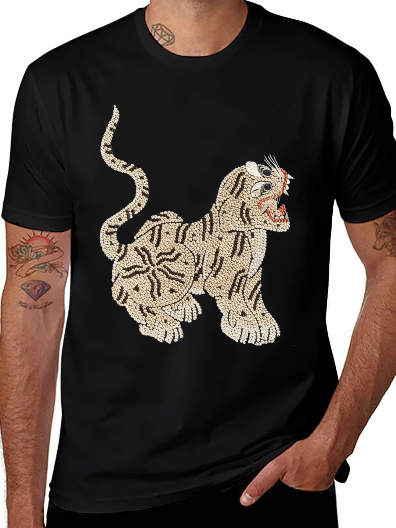 Tiger Graphic Print T-Shirt