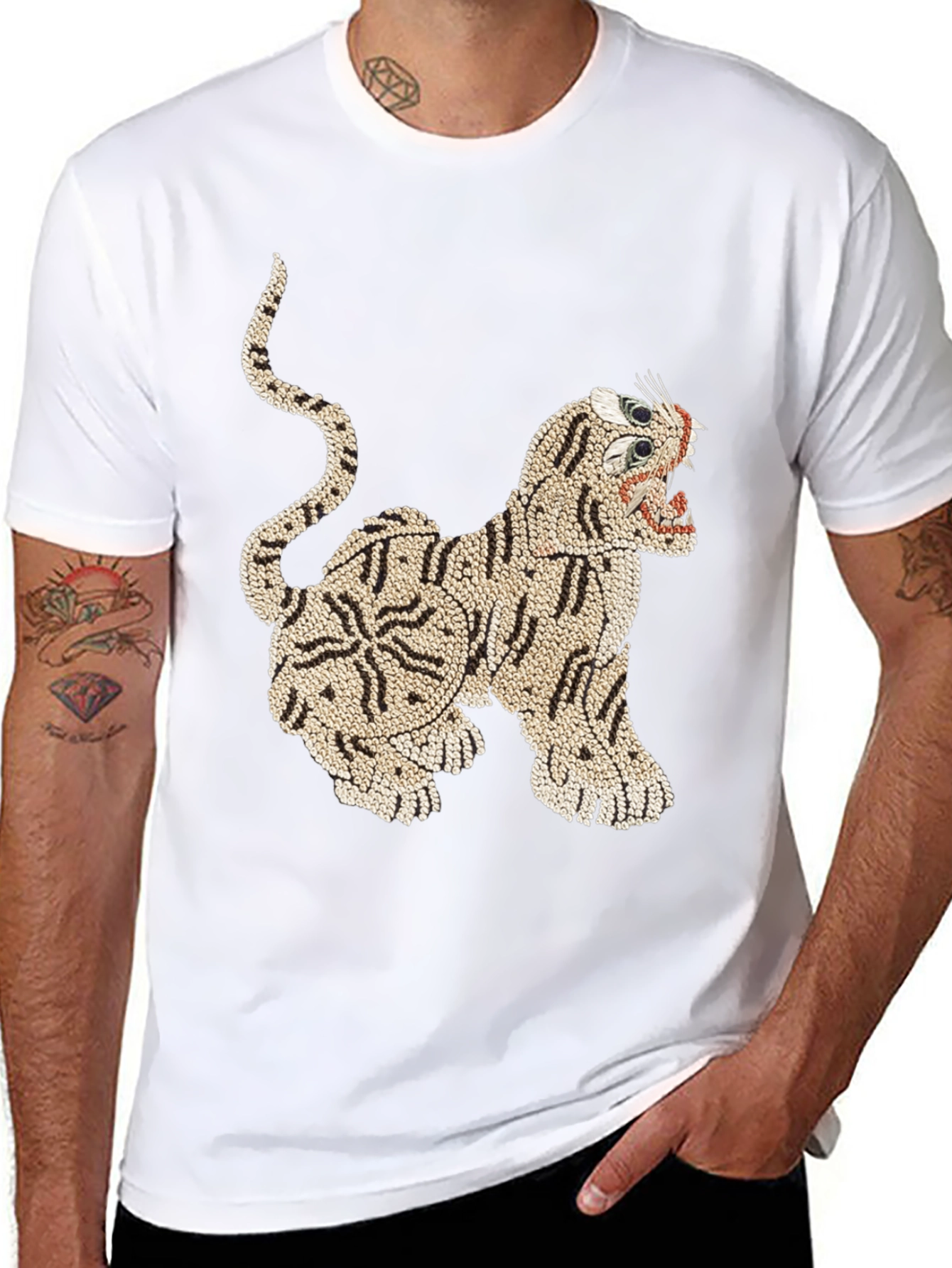 Tiger Graphic Print T-Shirt