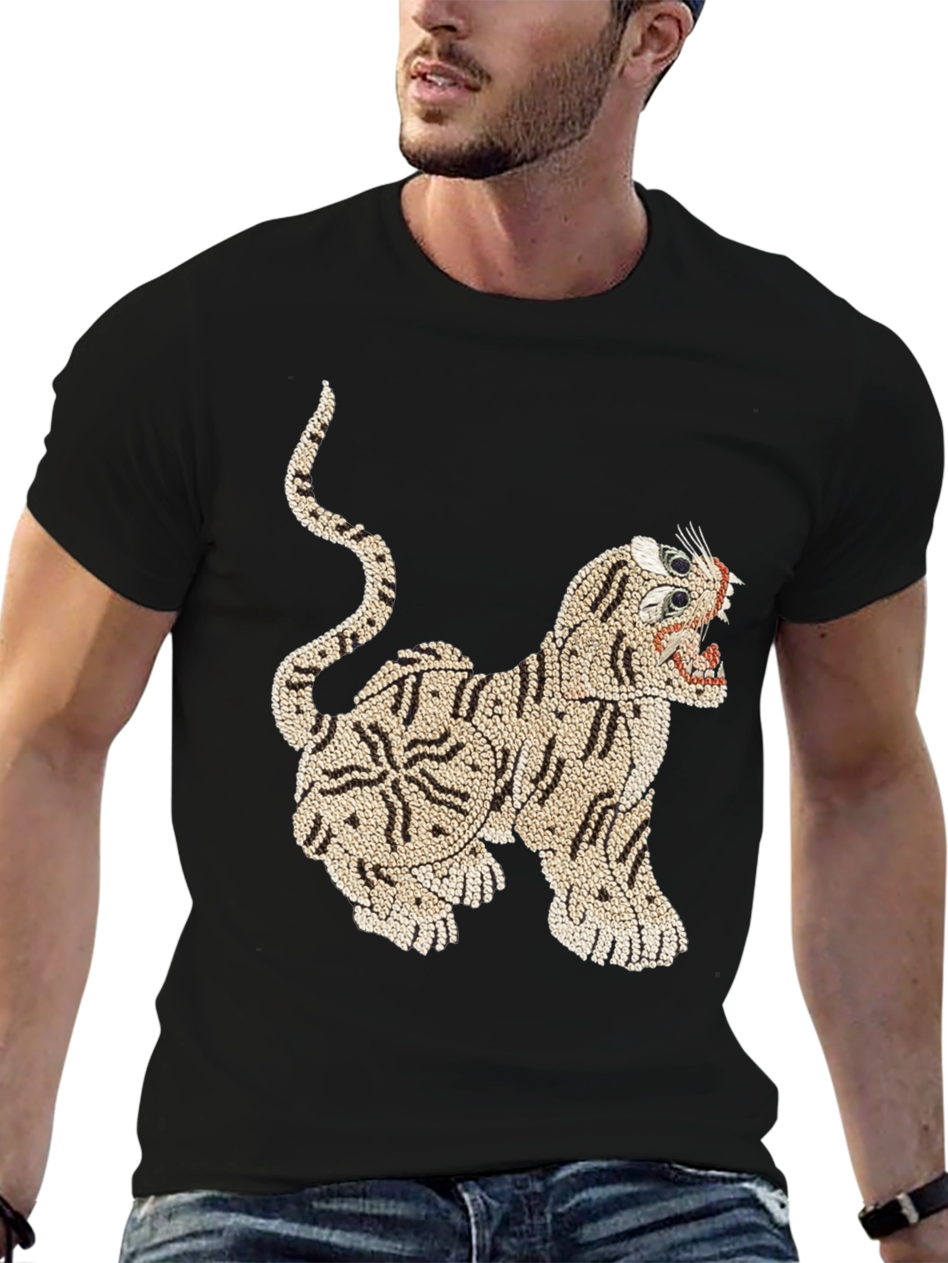 Tiger Graphic Print T-Shirt