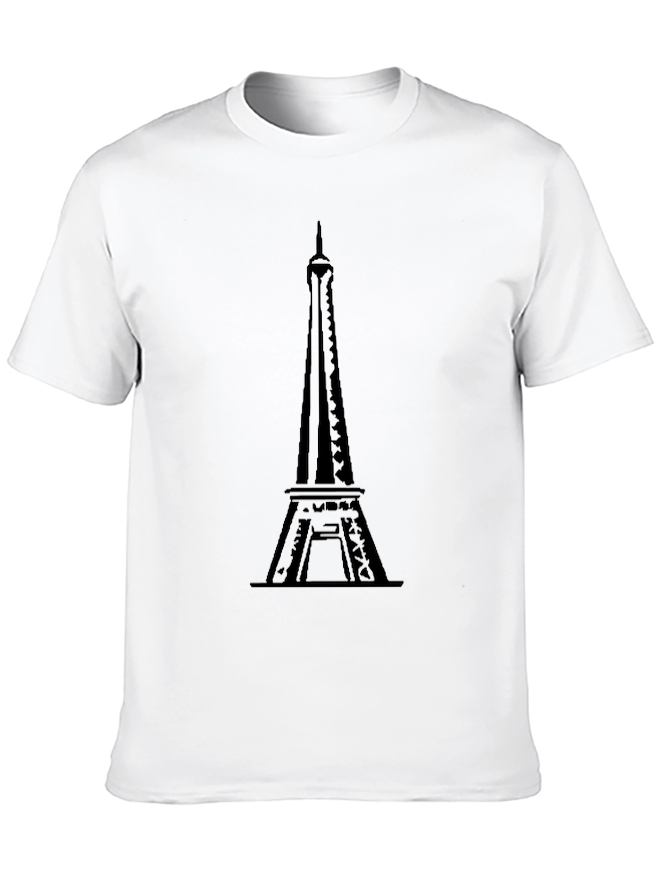 Eiffel Tower Graphic Tee - Black