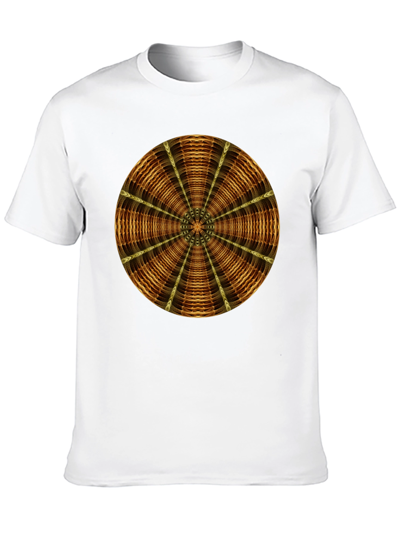 Geometric Mandala Graphic Tee - Stylish Mens Black T-Shirt