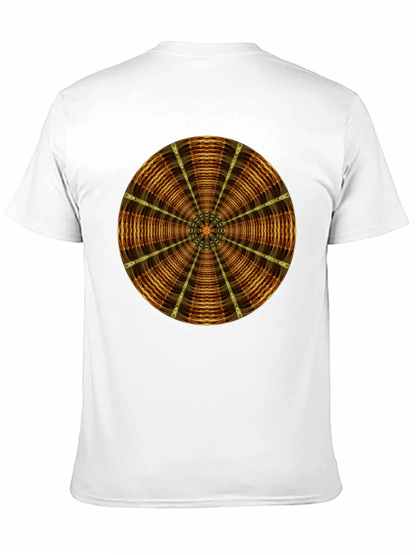 Geometric Mandala Graphic Tee - Stylish Mens Black T-Shirt