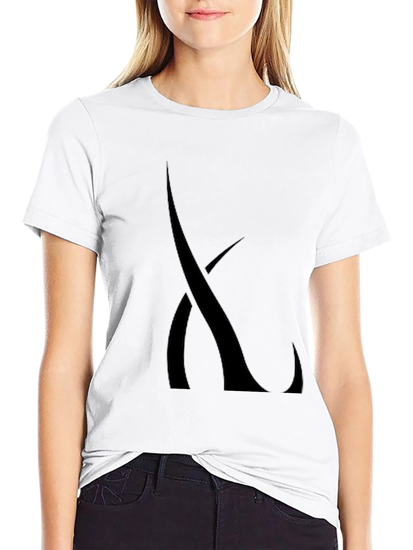 Mens Black Graphic Tee - Abstract Design