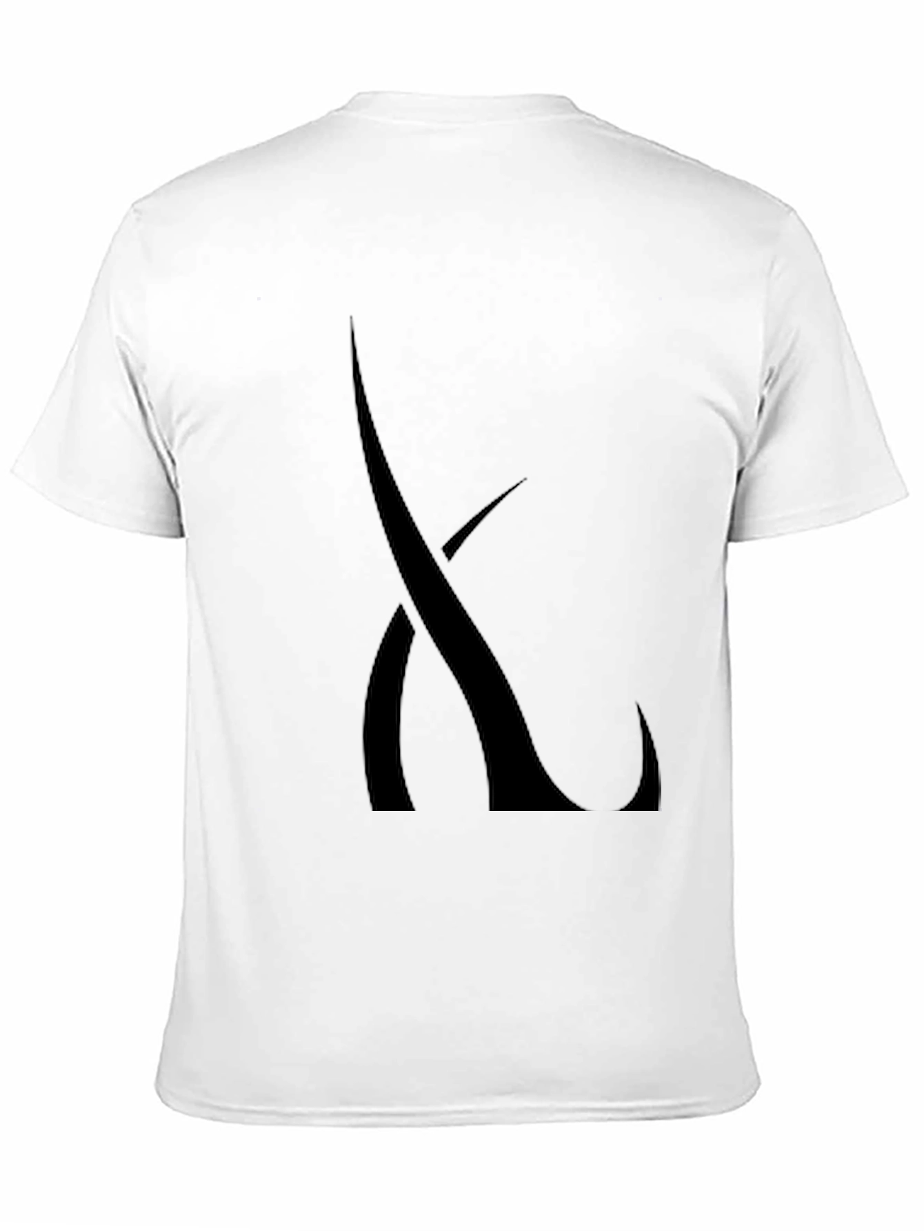 Mens Black Graphic Tee - Abstract Design