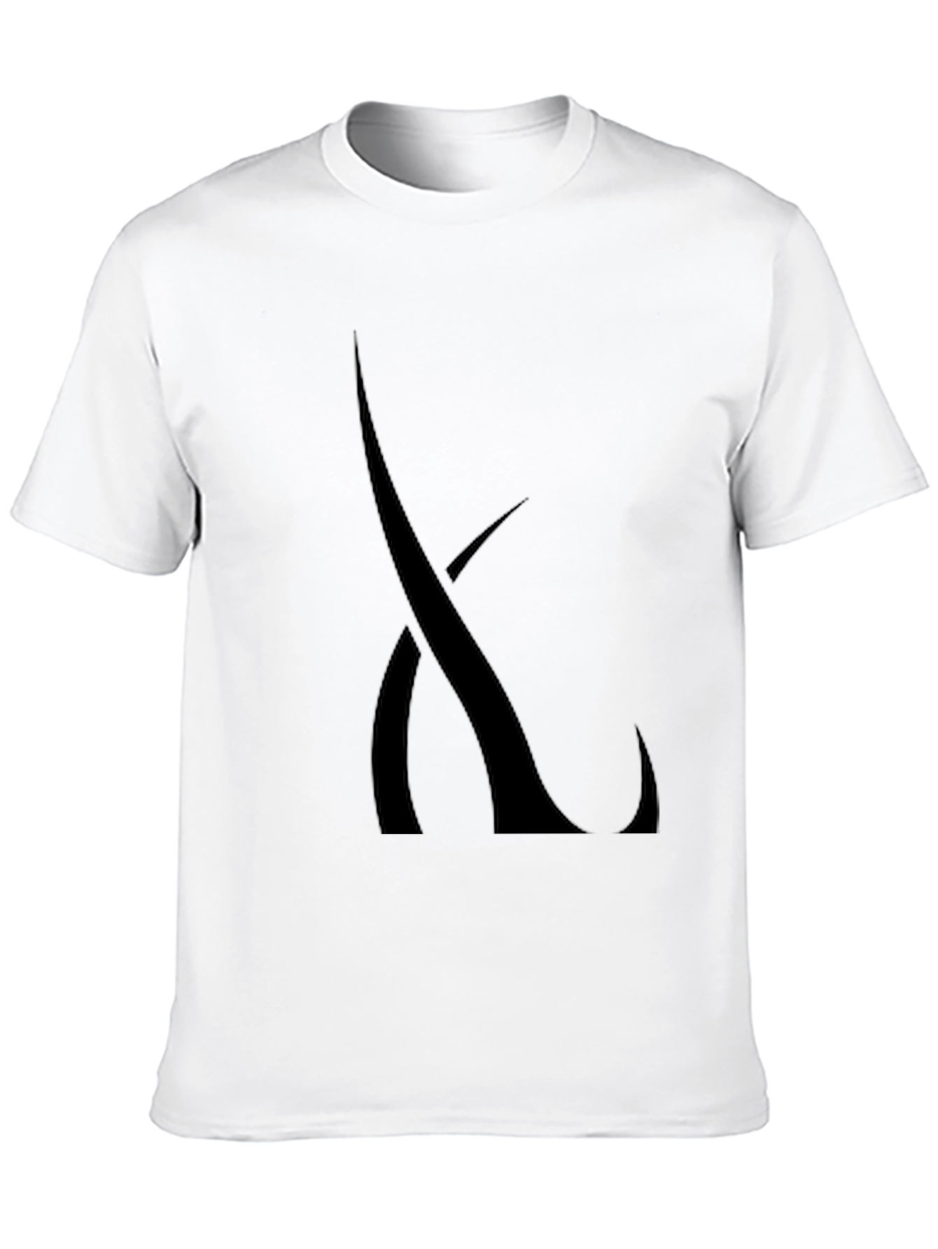 Mens Black Graphic Tee - Abstract Design