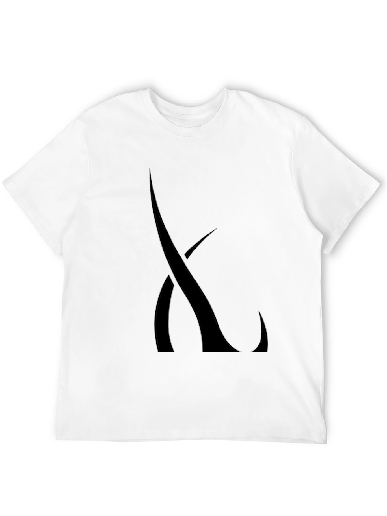 Mens Black Graphic Tee - Abstract Design