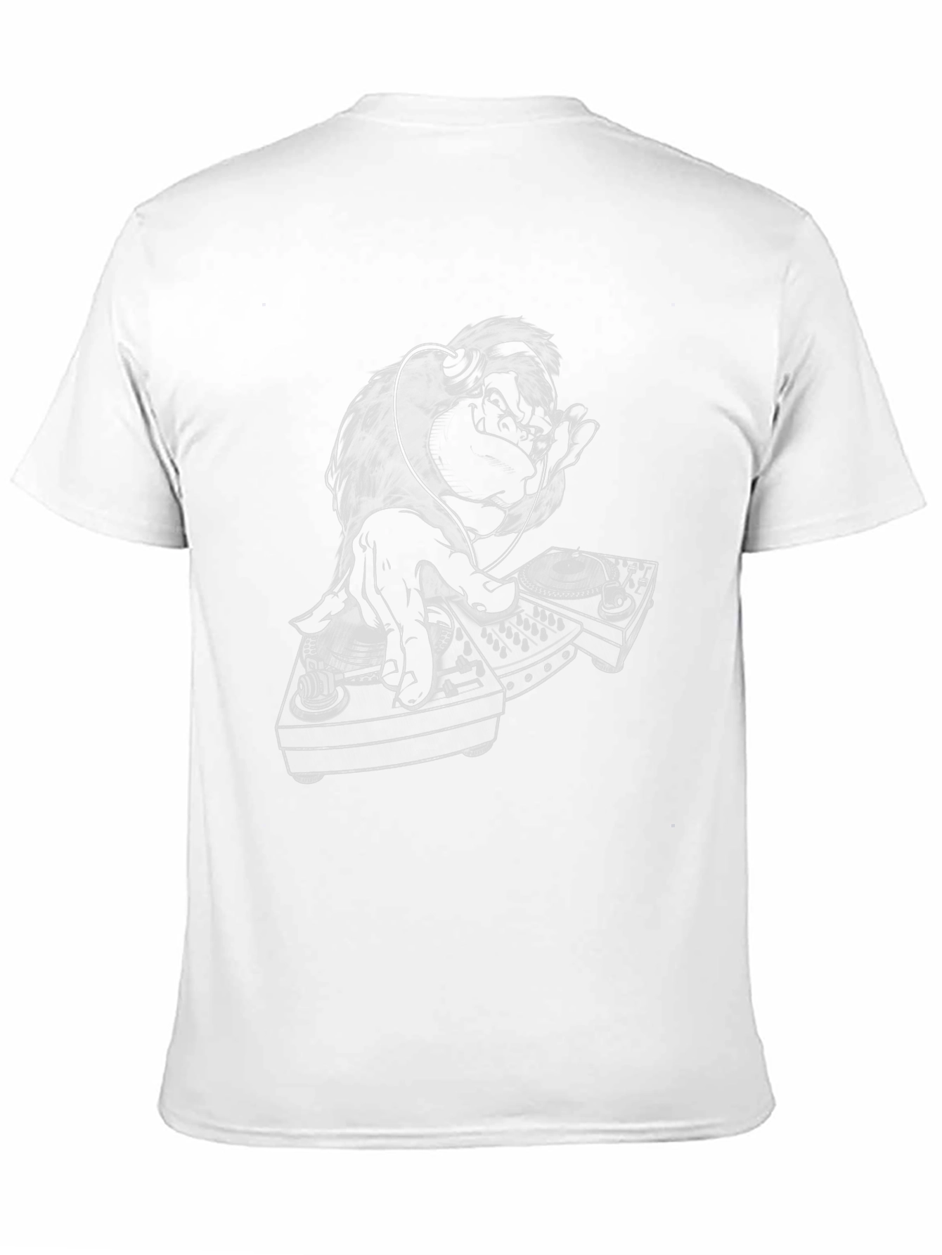 DJ Monkey Graphic Tee - Cool Black T-Shirt