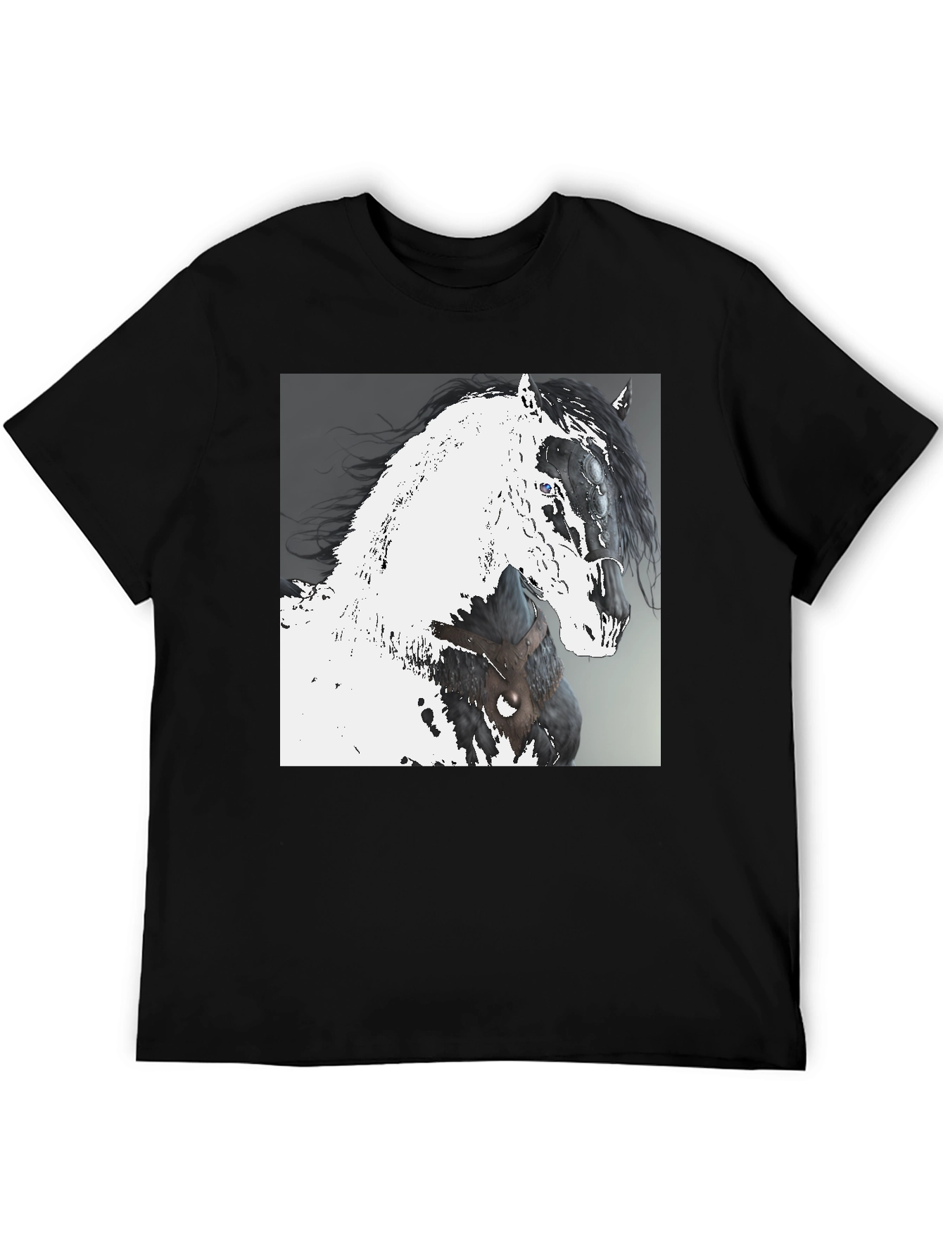 Horse Graphic Black T-Shirt