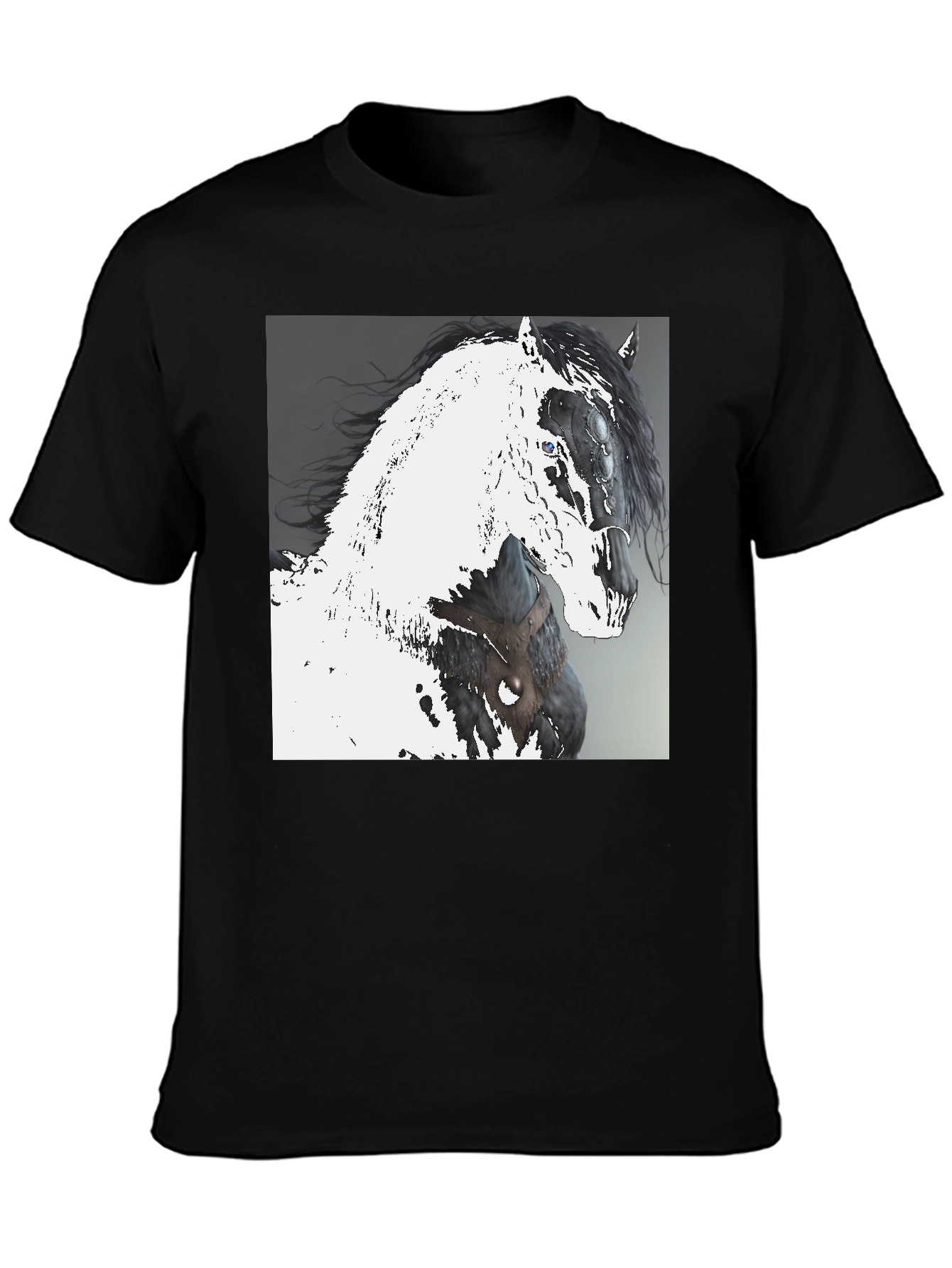 Horse Graphic Black T-Shirt