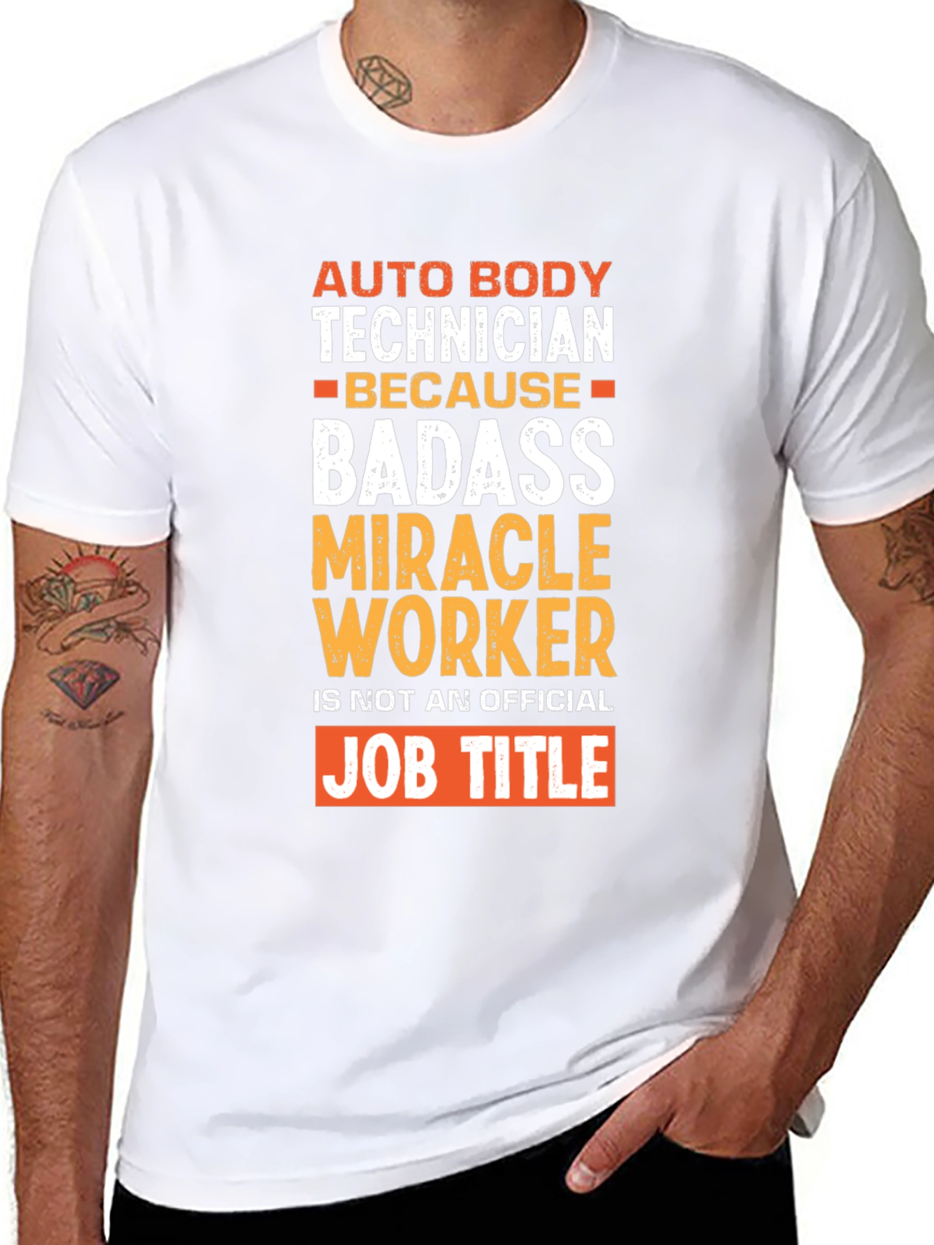 Auto Body Technician Badass Graphic T-Shirt