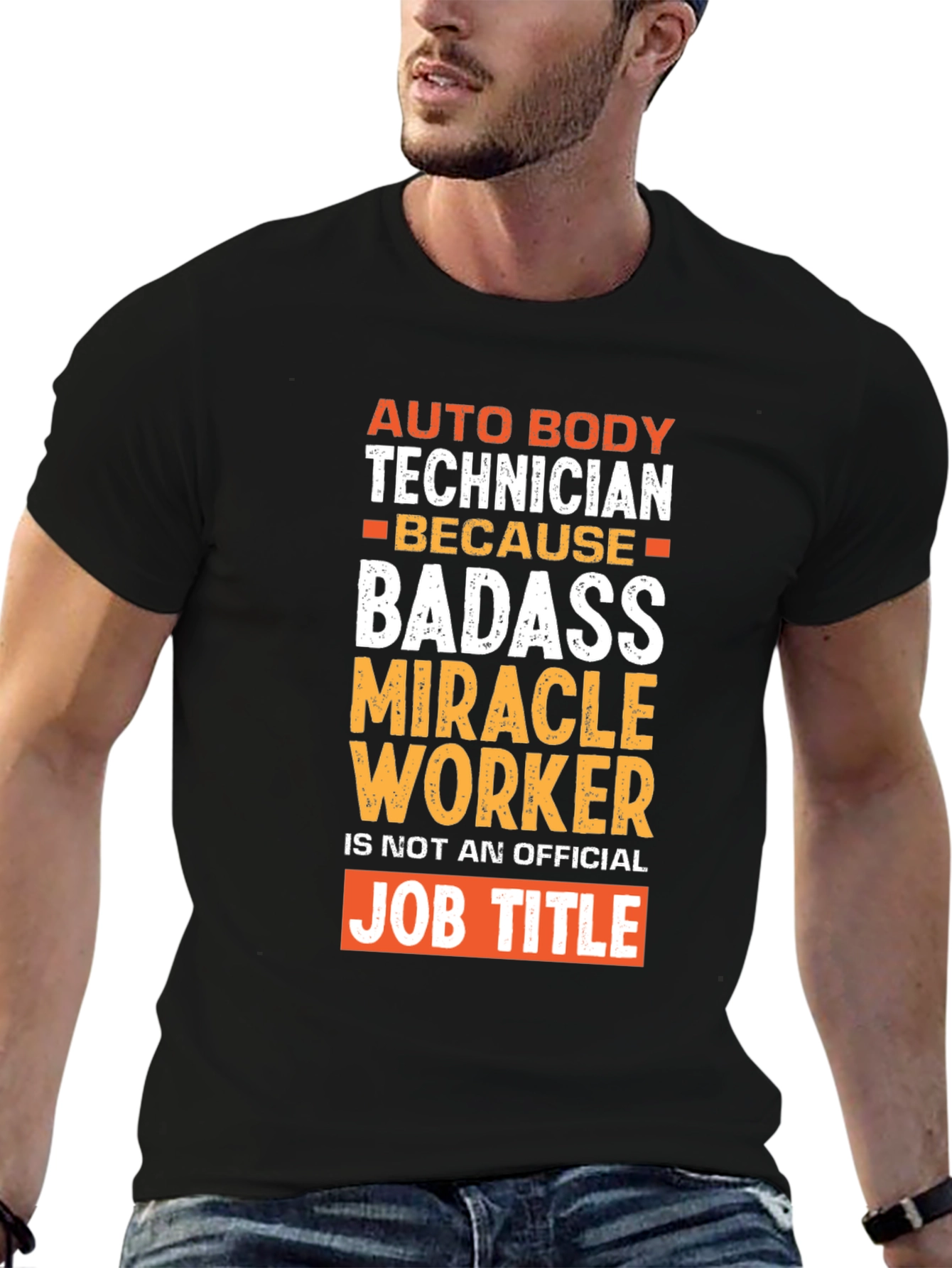 Auto Body Technician Badass Graphic T-Shirt