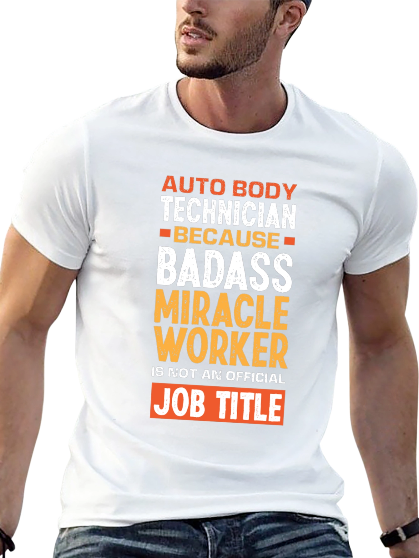 Auto Body Technician Badass Graphic T-Shirt
