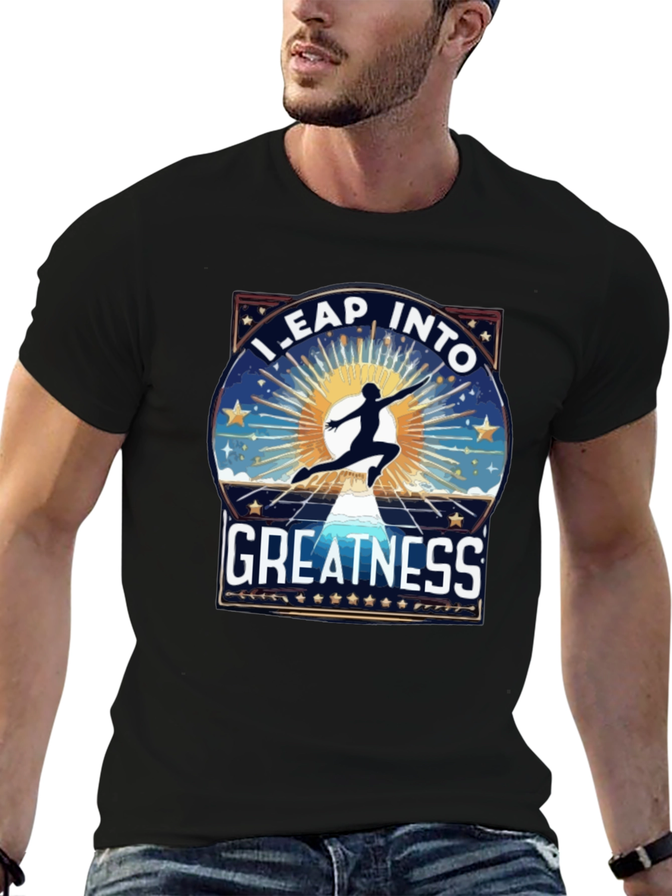 Leap Into Greatness Graphic T-Shirt