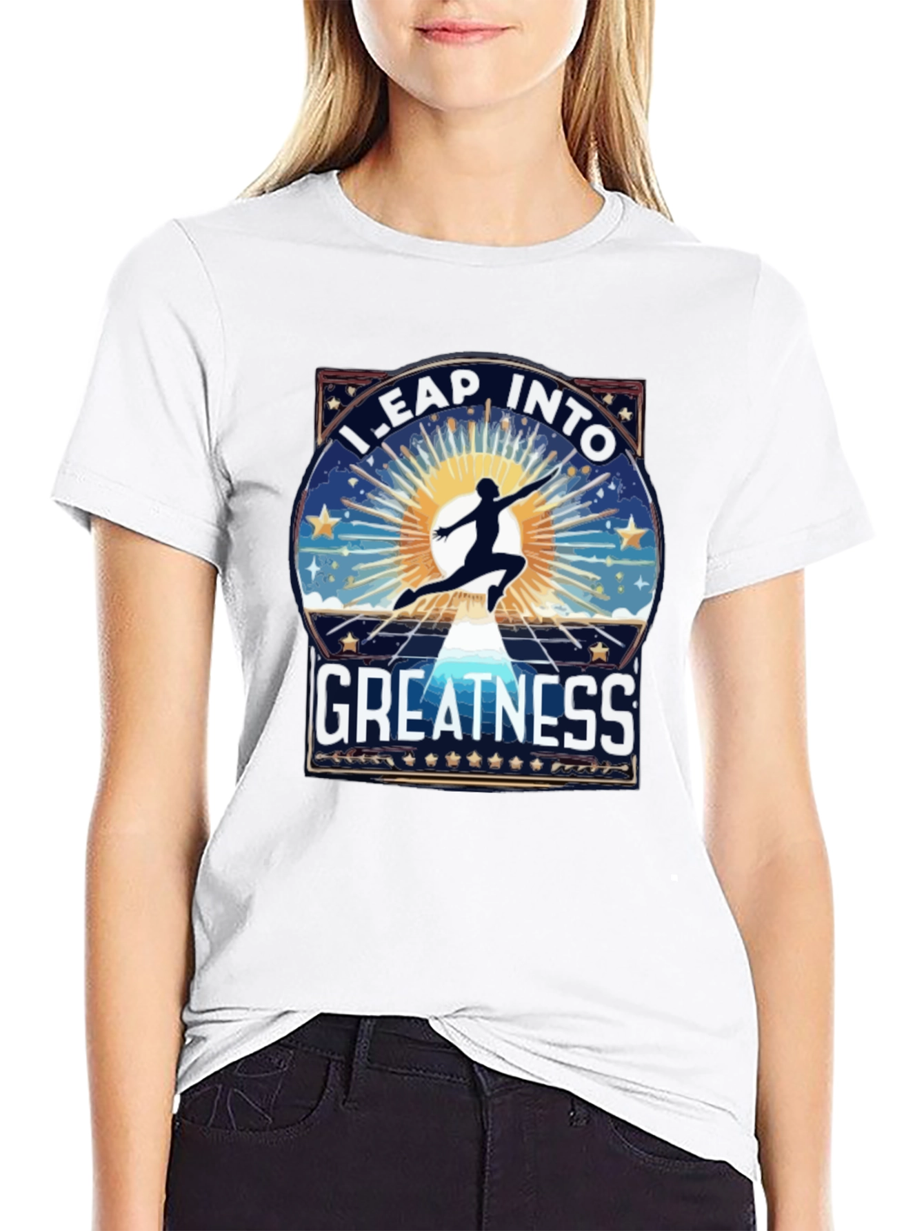 Leap Into Greatness Graphic T-Shirt