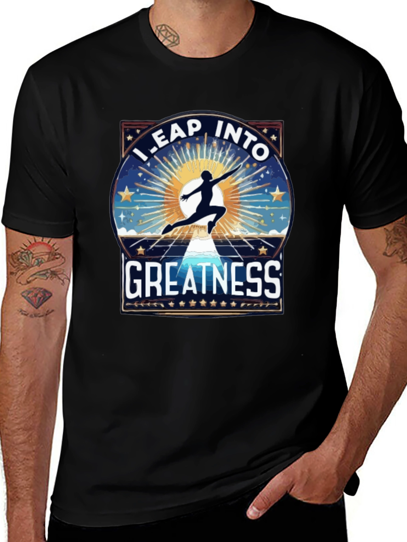 Leap Into Greatness Graphic T-Shirt