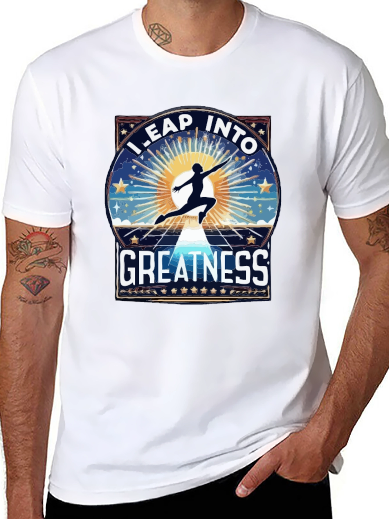 Leap Into Greatness Graphic T-Shirt