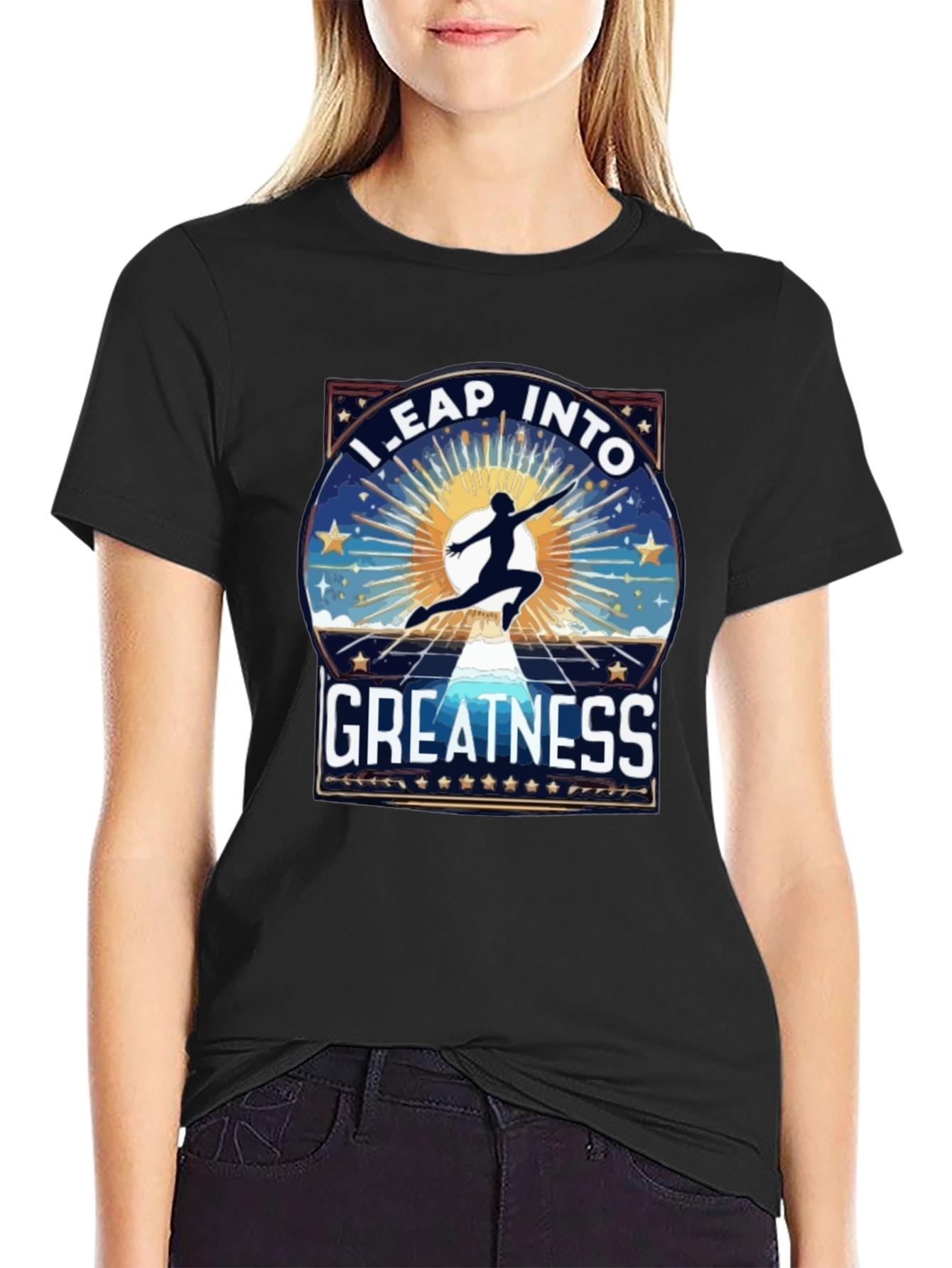 Leap Into Greatness Graphic T-Shirt