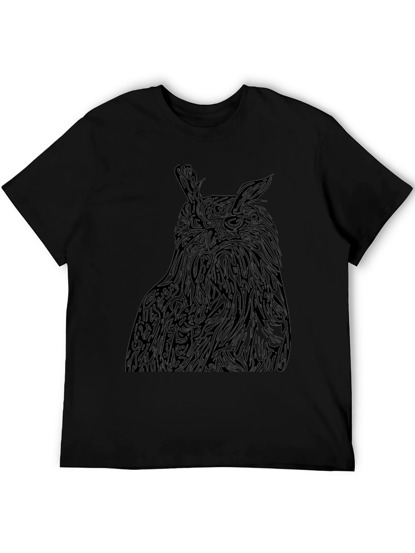 Owl Graphic Black Tee