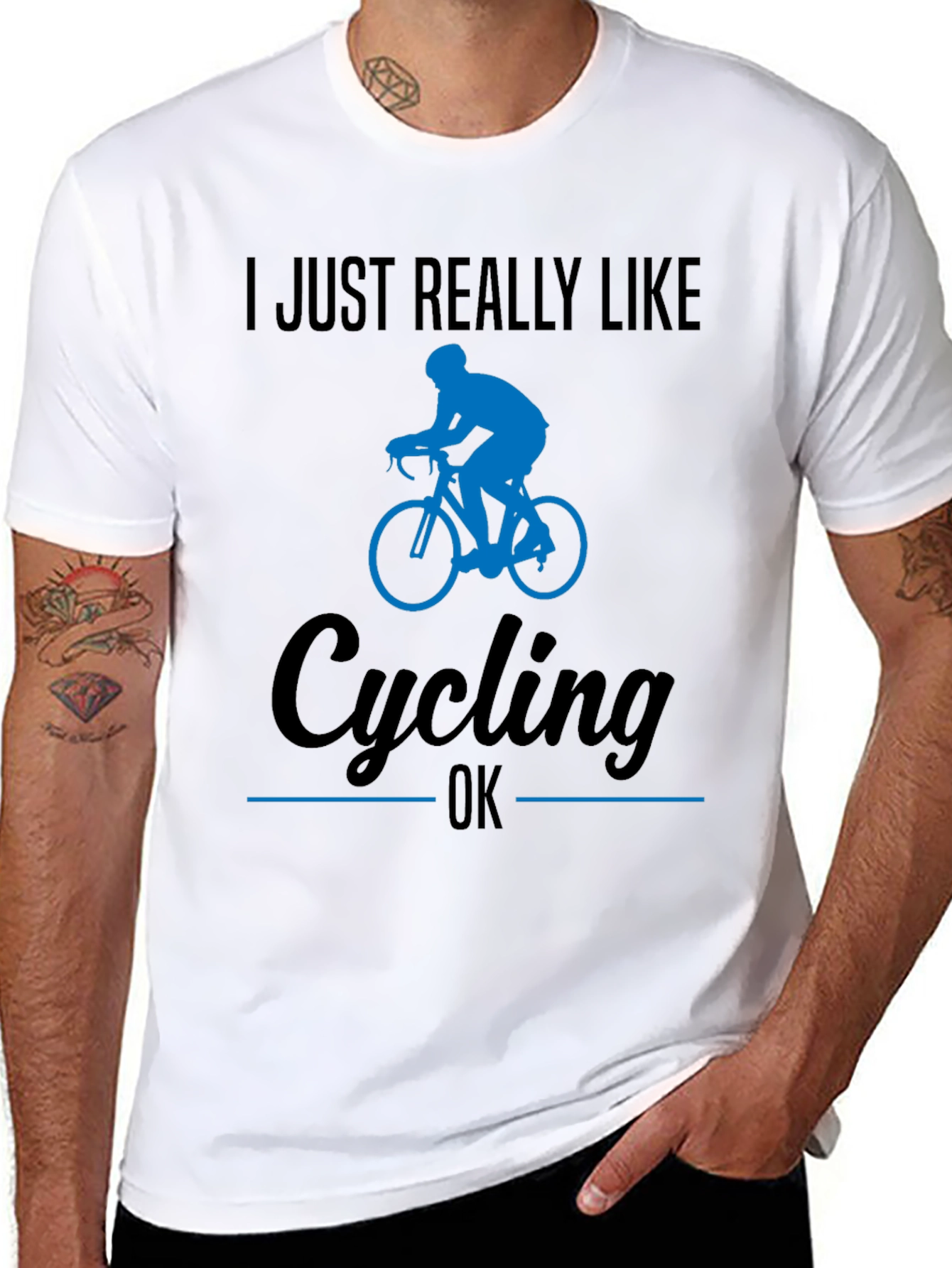 I Just Really Like Cycling OK T-Shirt