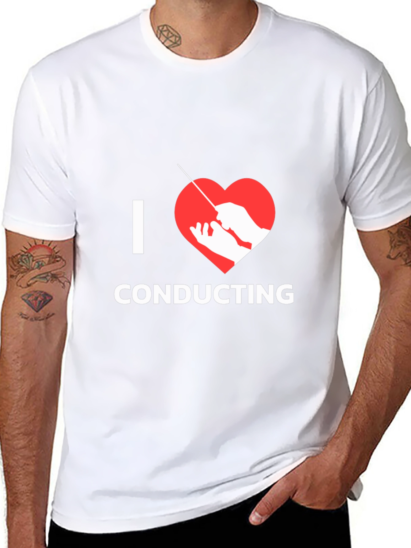 I Heart Conducting T-Shirt - Musician Love Tee