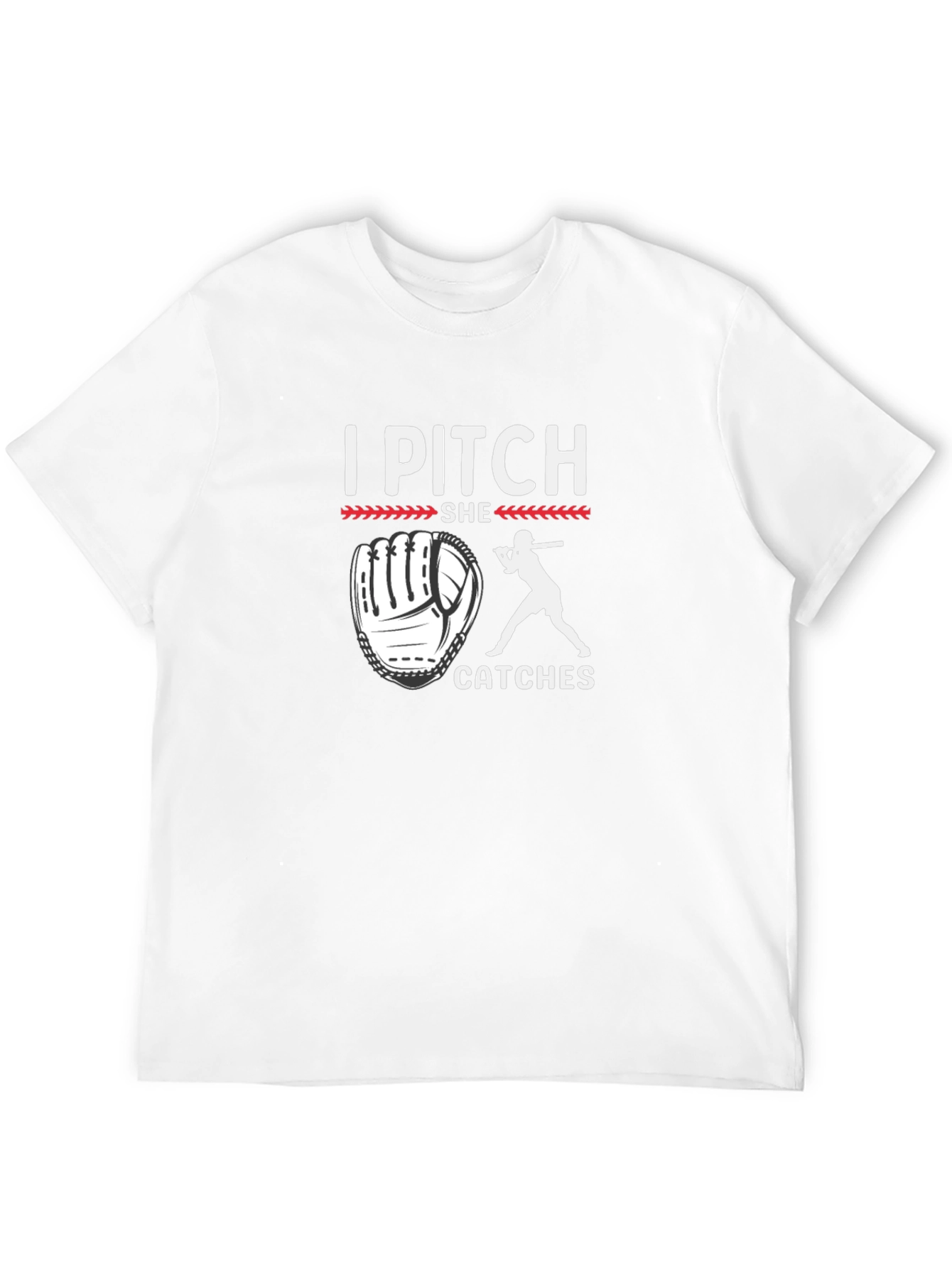 I Pitch She Catches Baseball T-Shirt