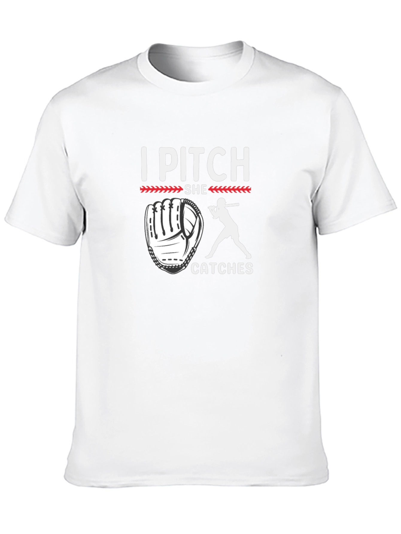 I Pitch She Catches Baseball T-Shirt
