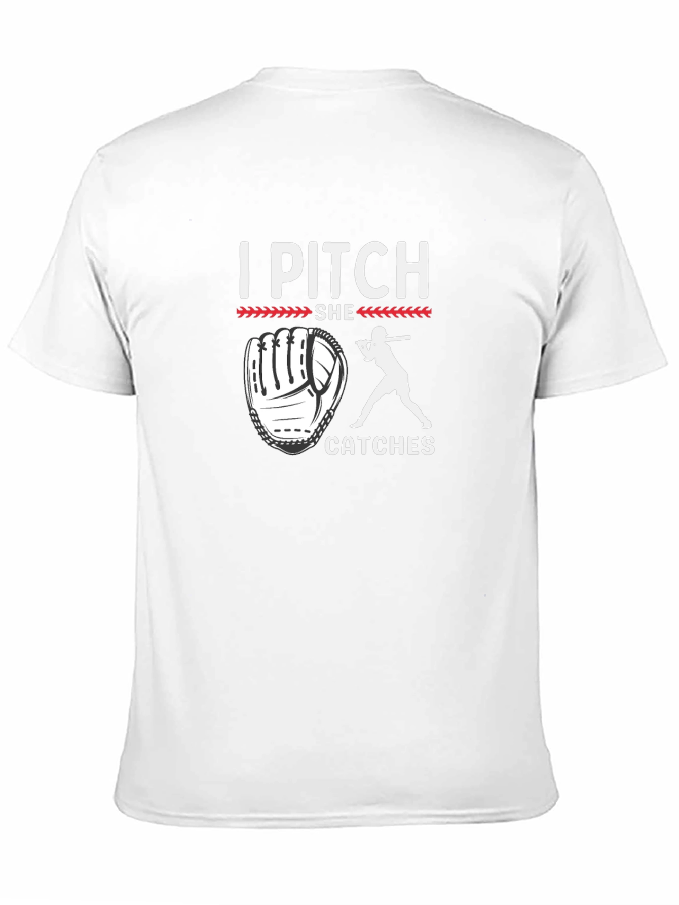 I Pitch She Catches Baseball T-Shirt
