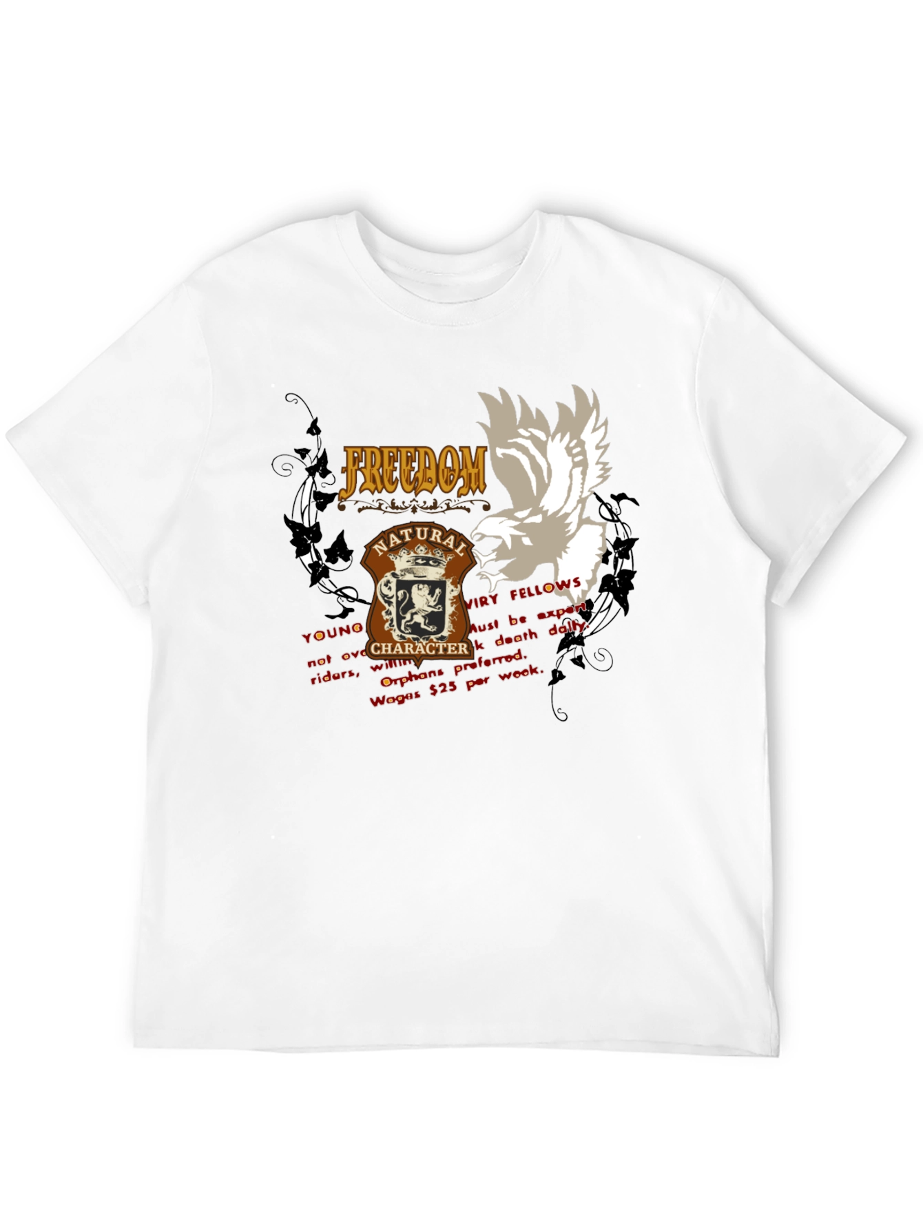 Freedom Natural Character T-Shirt