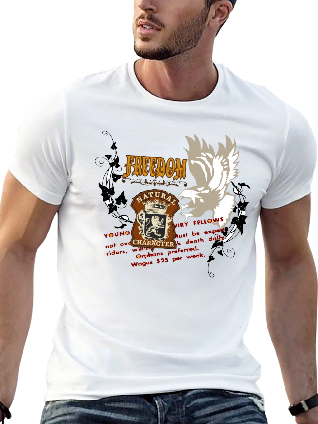 Freedom Natural Character T-Shirt